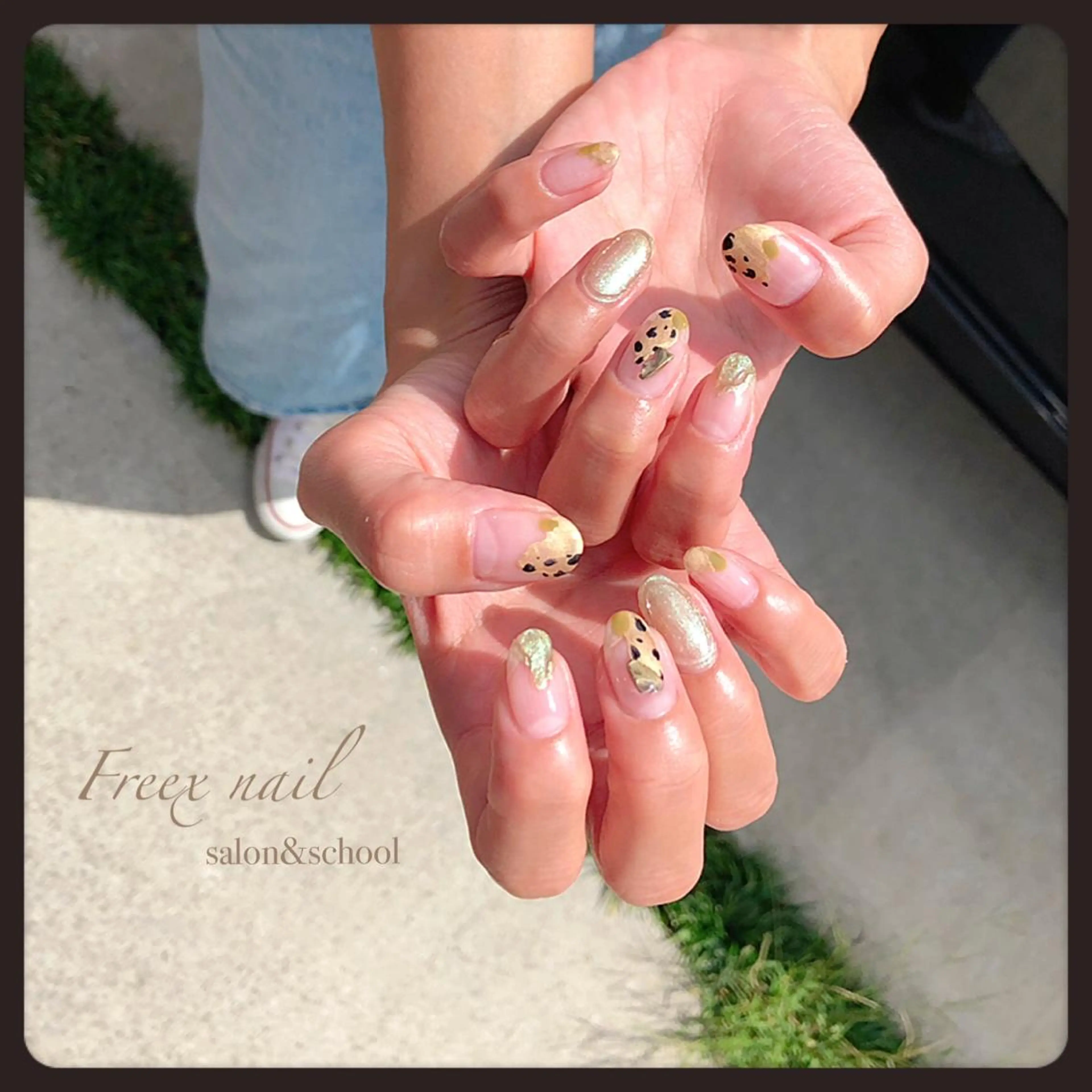 ネイル アニマル柄 Freex nail所属・freex nail /ニュアンス/個性派のネイルデザイン