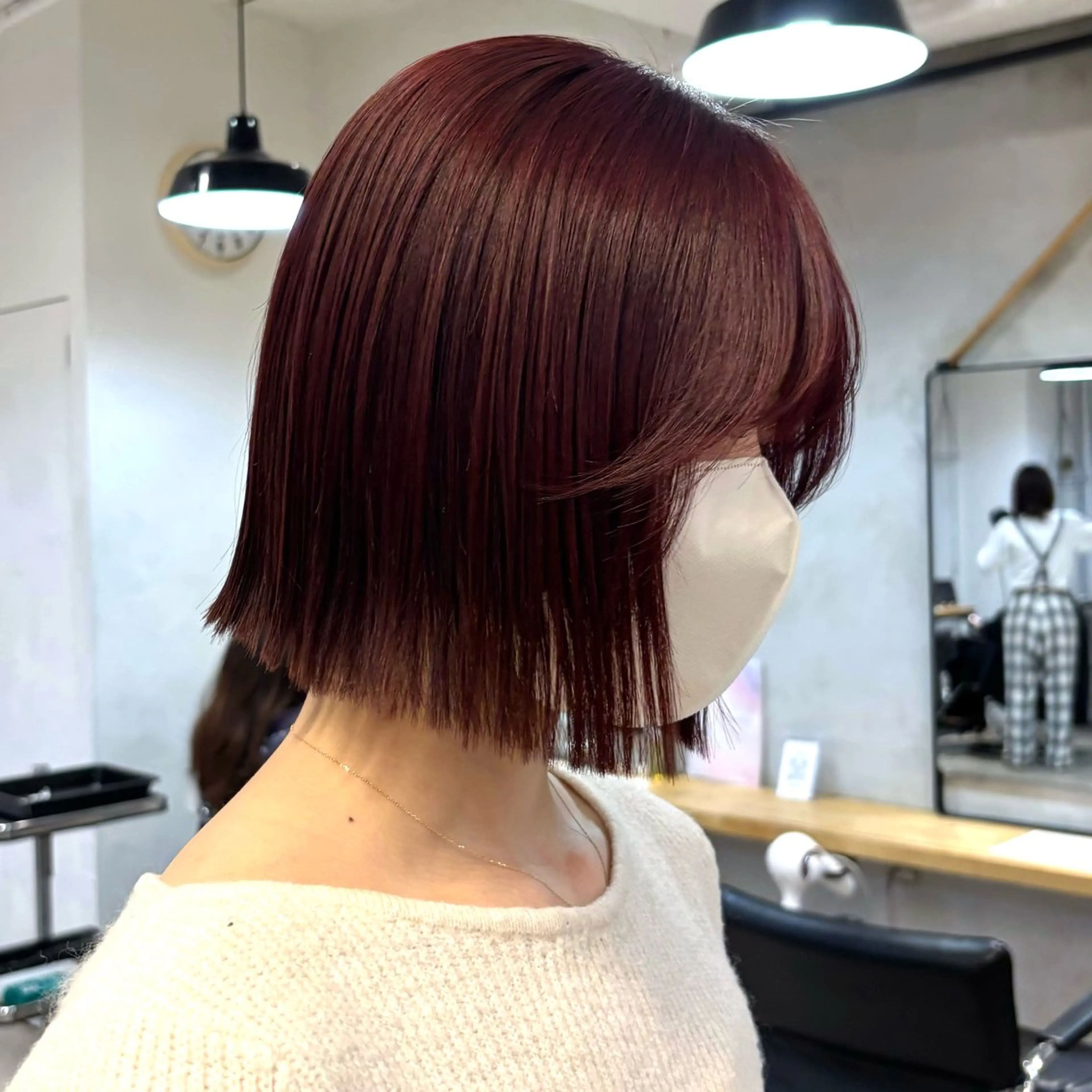 ミディアム カット ヘアカラー トリートメント 盛れる透明感カラー・ momokaのヘアスタイル