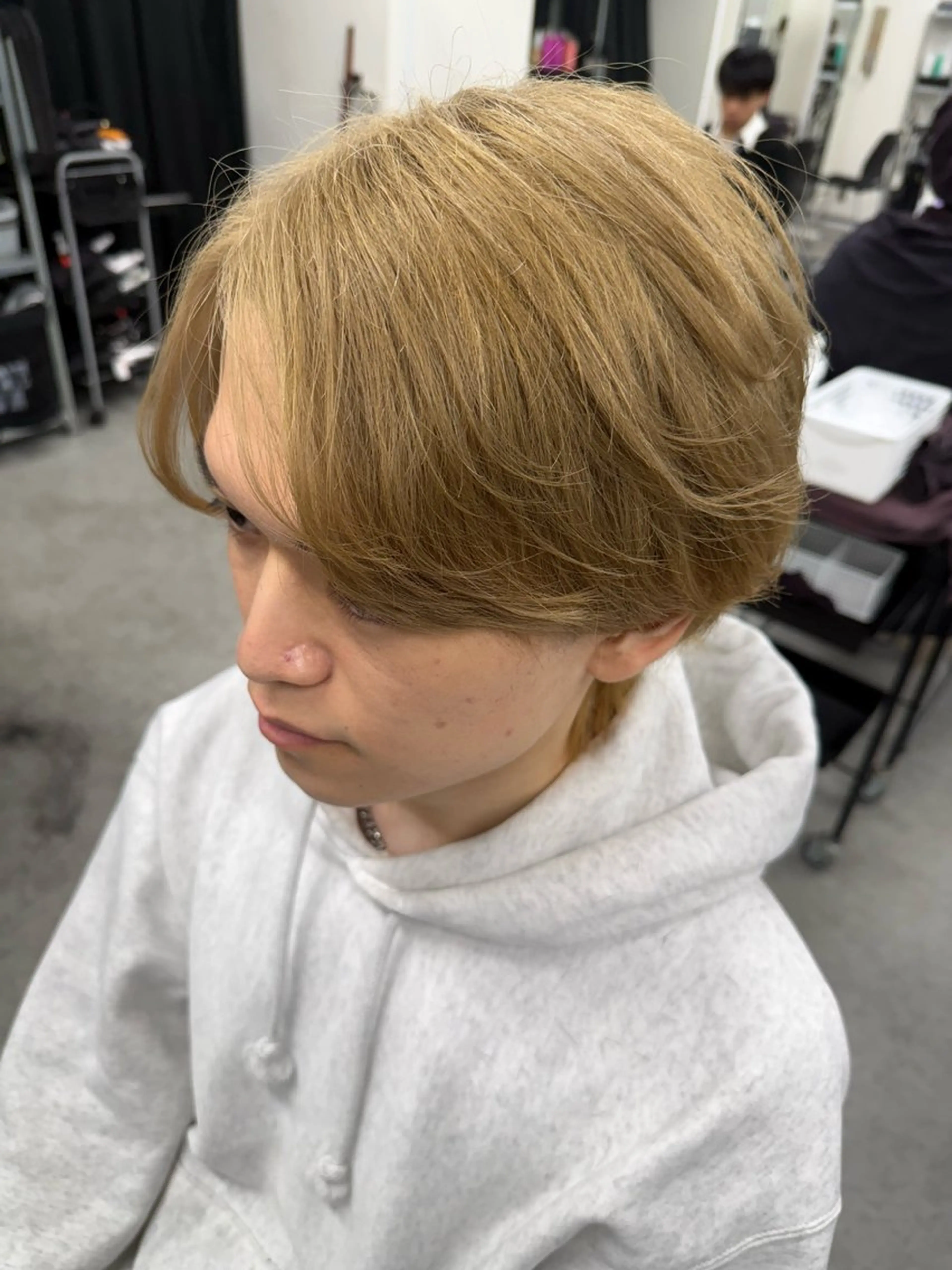 カラー ヘアアレンジ メンズ Ryo横浜韓国ヘア/ 曲がる縮毛矯正特化のヘアスタイル