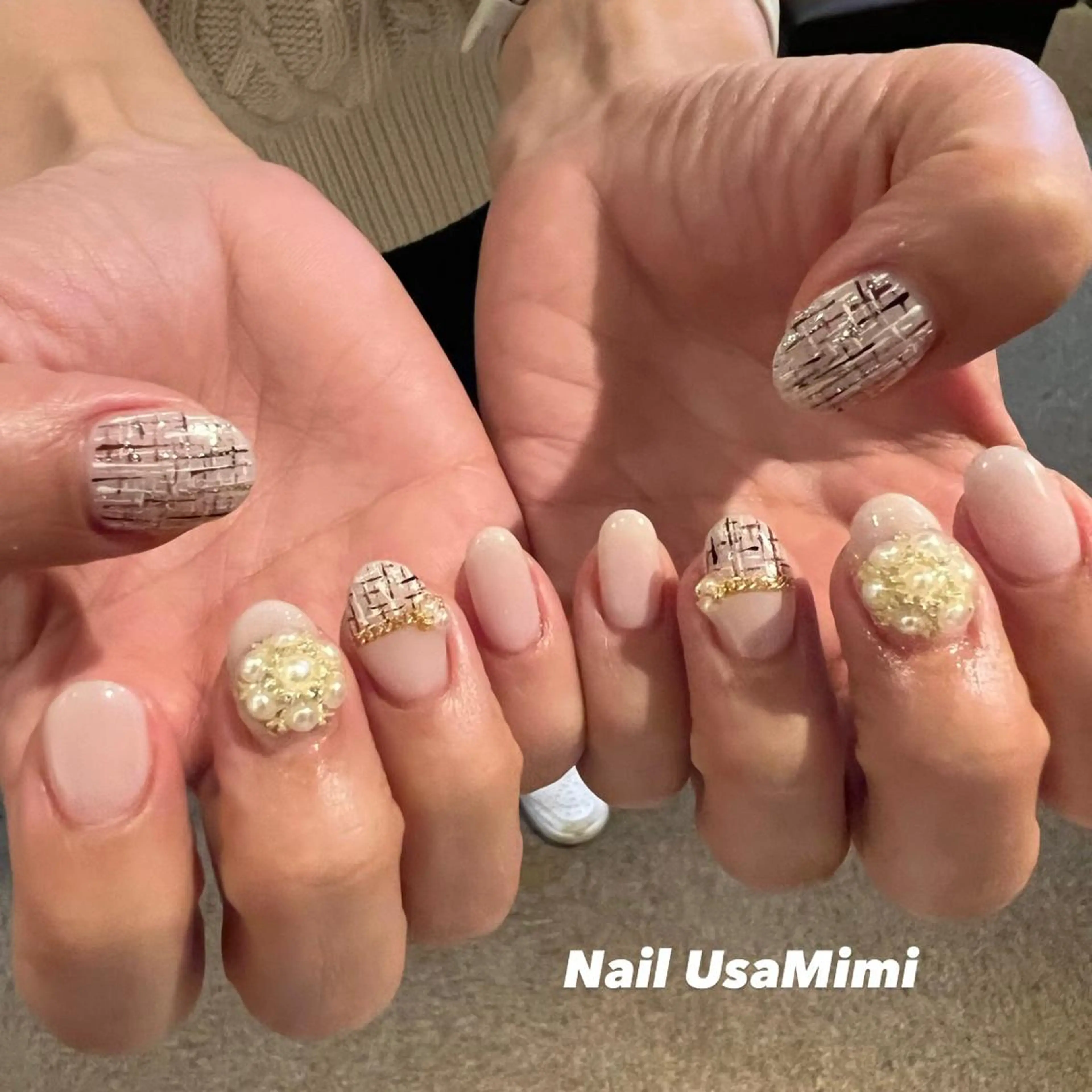 ネイル フットネイル ジェルネイル マグネットネイル 持ち込み ニュアンスネイル 本町ネイルNail UsaMimiのネイルデザイン