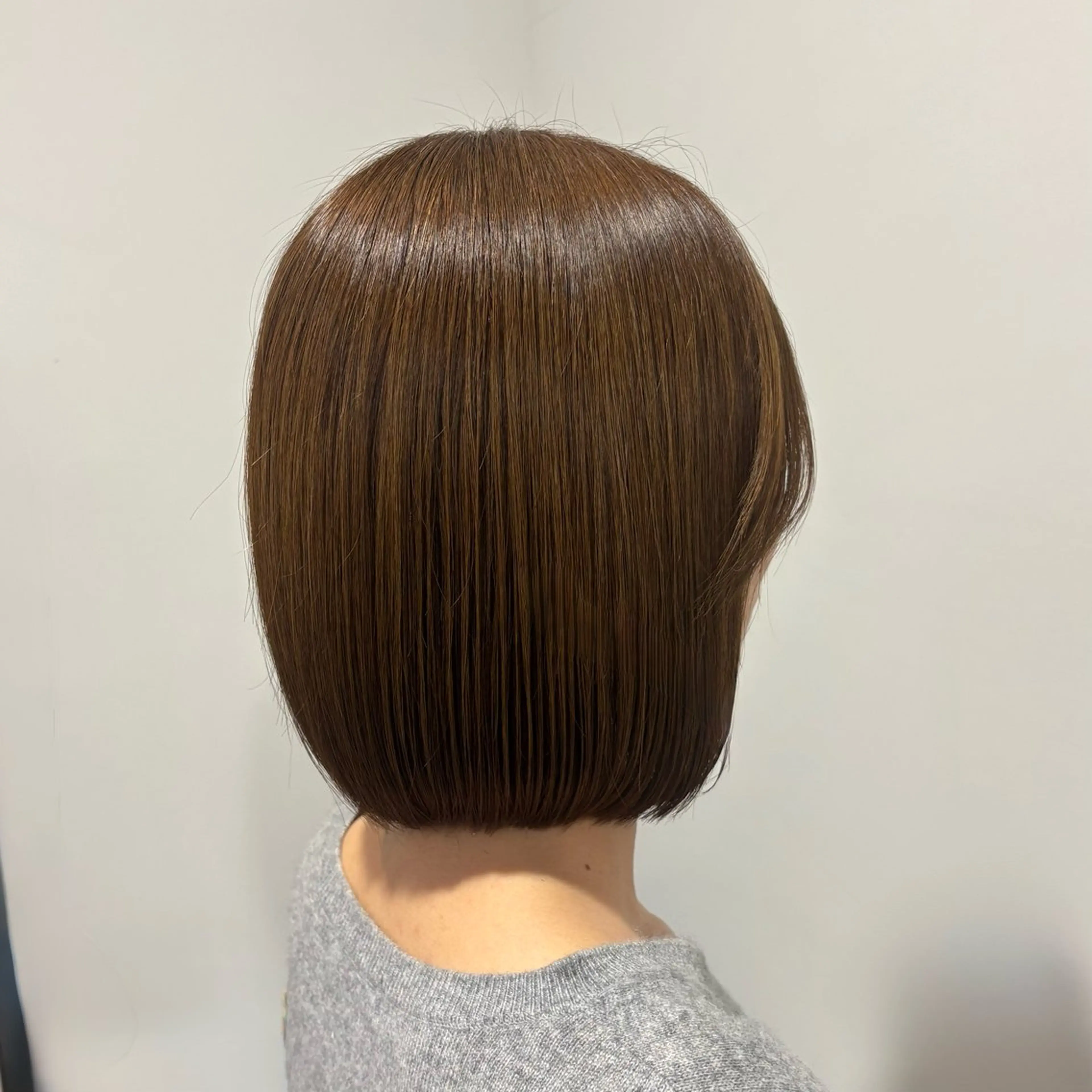 ミディアム カット ヘアカラー トリートメント ボブ/外国人風カラー 🩵mikiのヘアスタイル