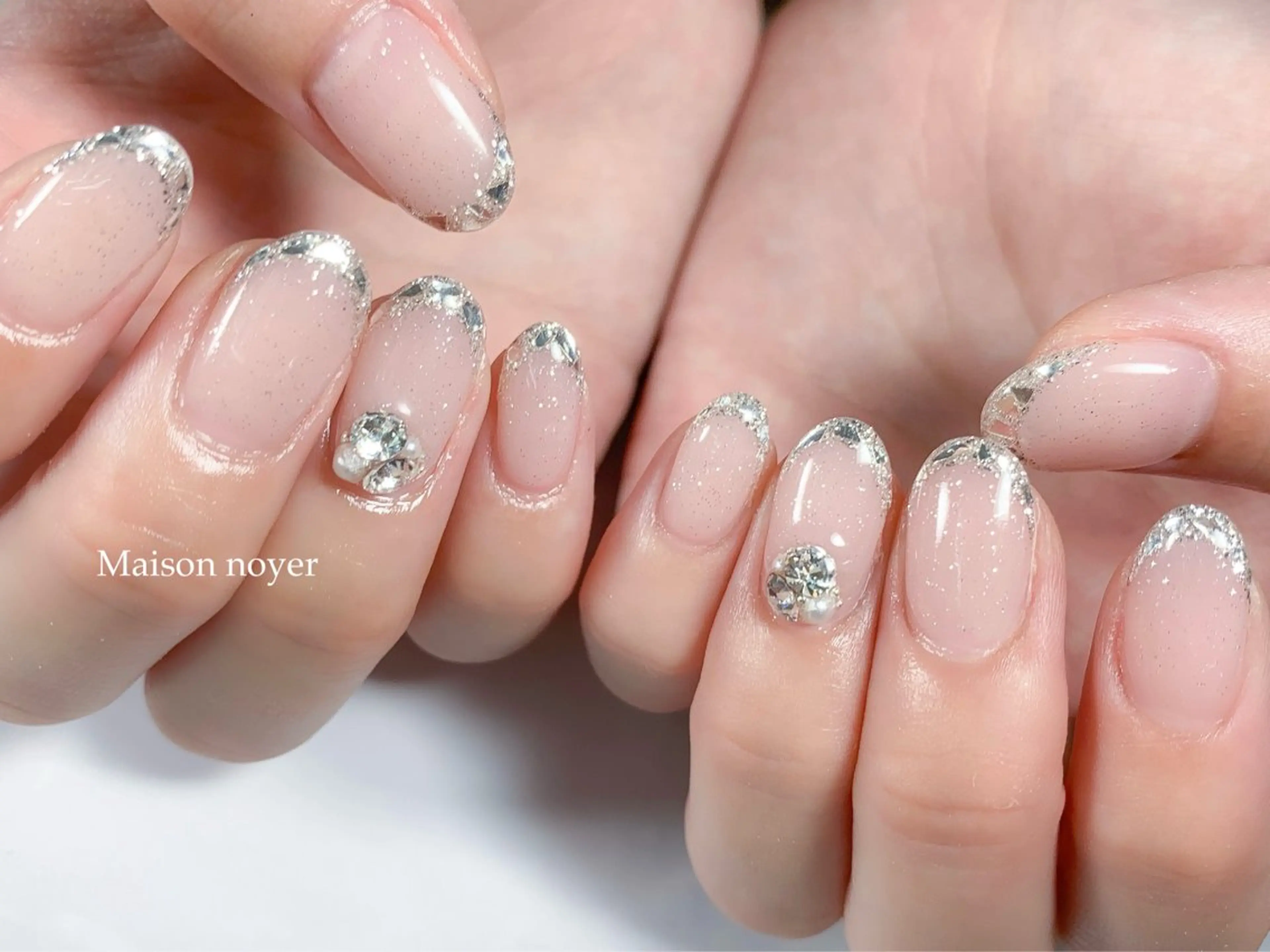 ネイル ストーンネイル ハンドネイル Maison noyer所属・Maison noyerのネイルデザイン