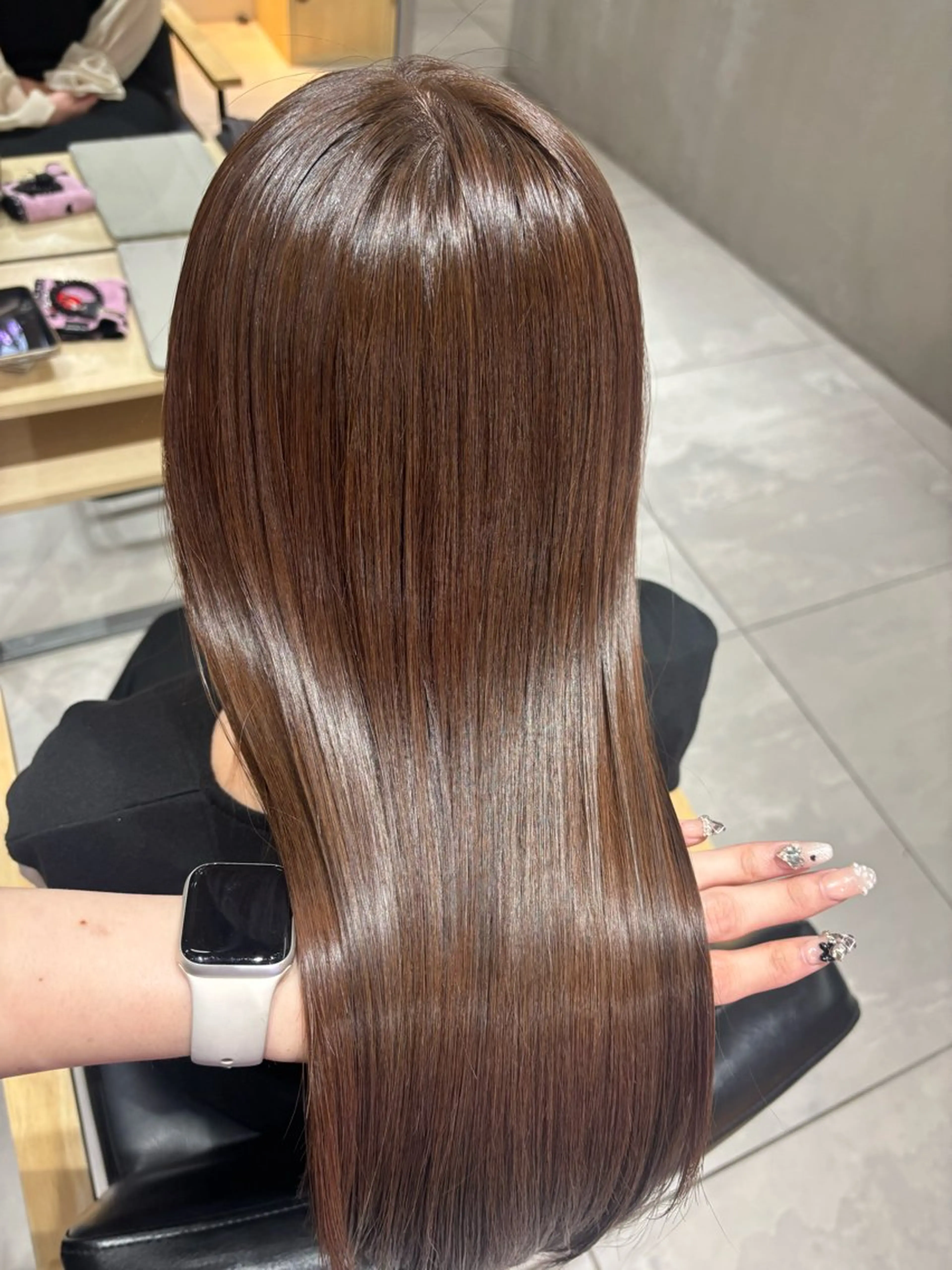 ロング ヘアカラー ヘアセット ゆるふわ透明感カラー 🎀ほの/表参道のヘアスタイル