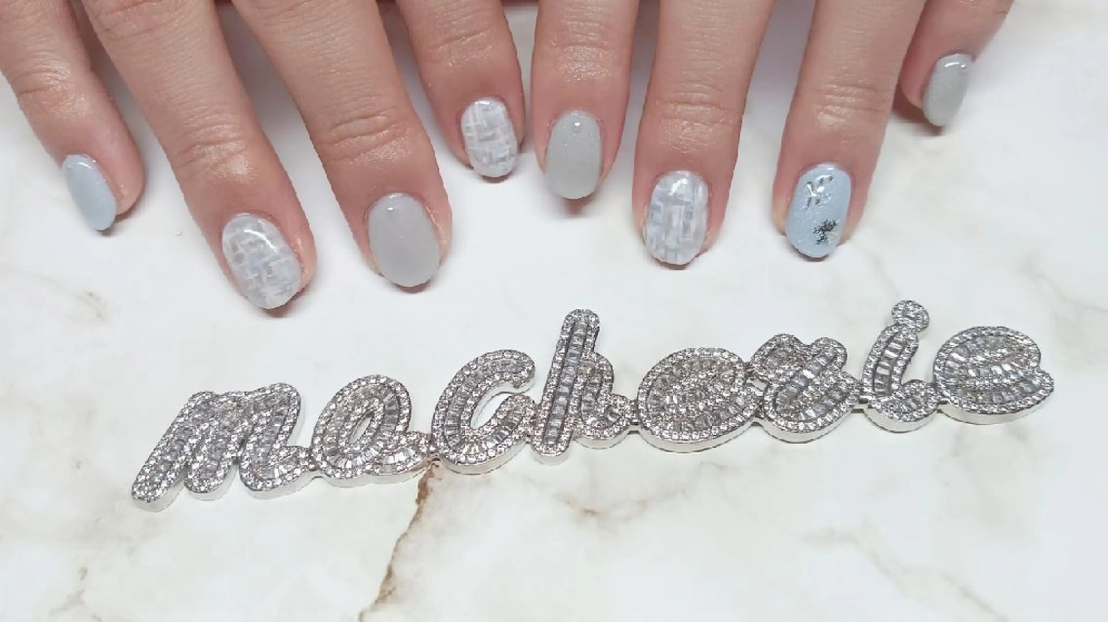 ネイル ツイードネイル ハンドネイル Nail Salon macherieのネイルデザイン