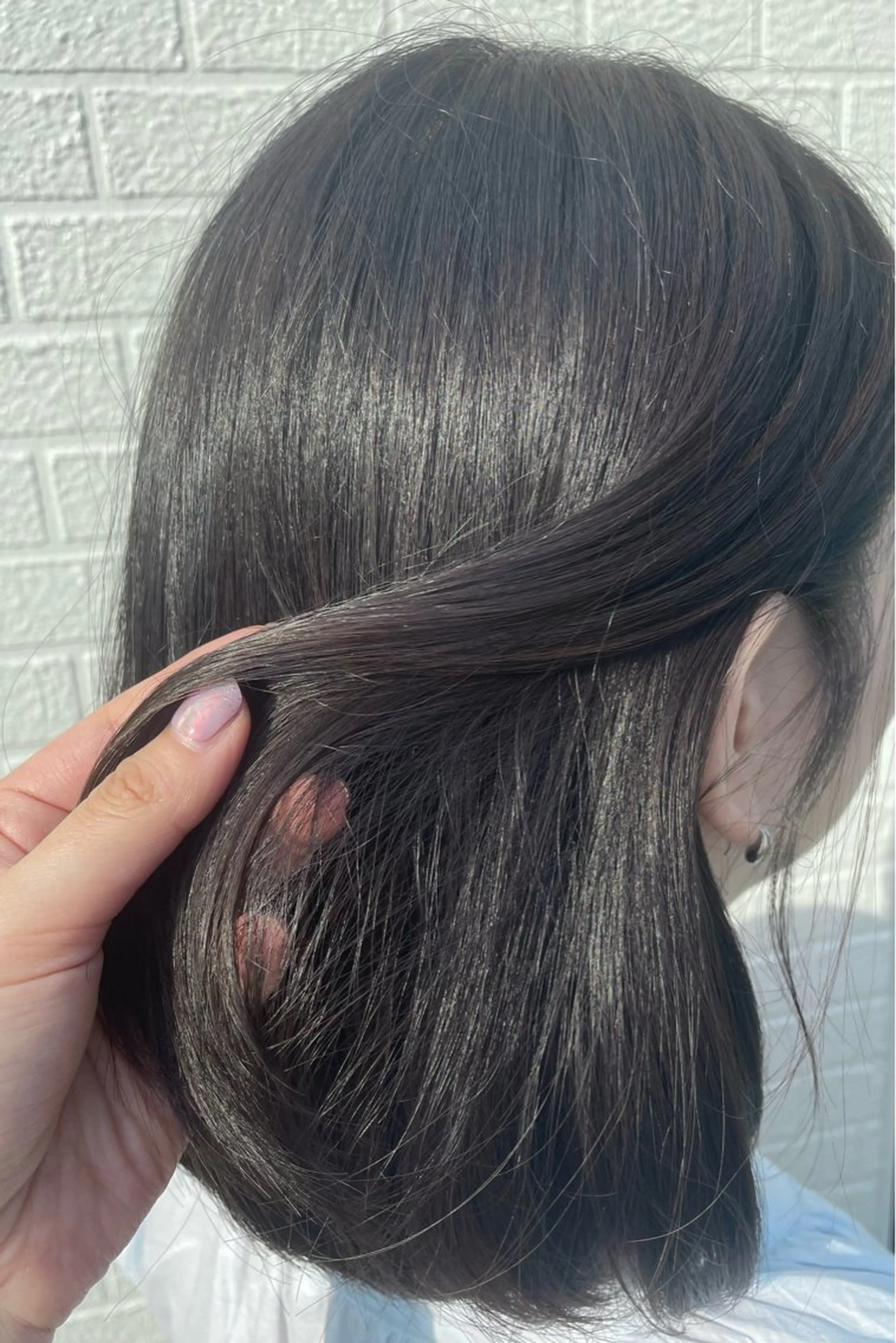 カラー diar湘南台店所属・ふくだももこ🍑 つるっとボブのヘアスタイル