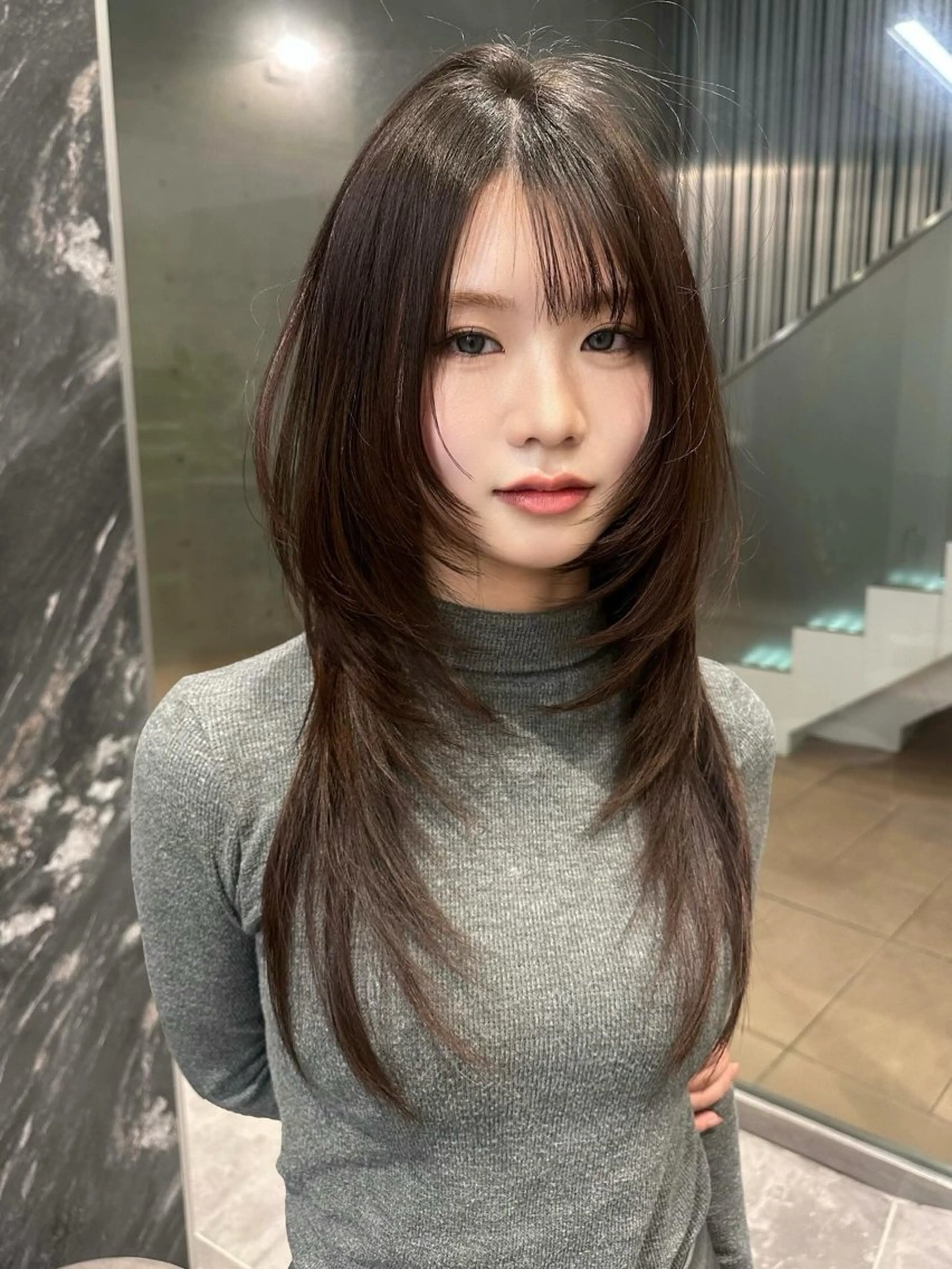 ロング カット RiA/髪質改善/ レイヤーカットのヘアスタイル