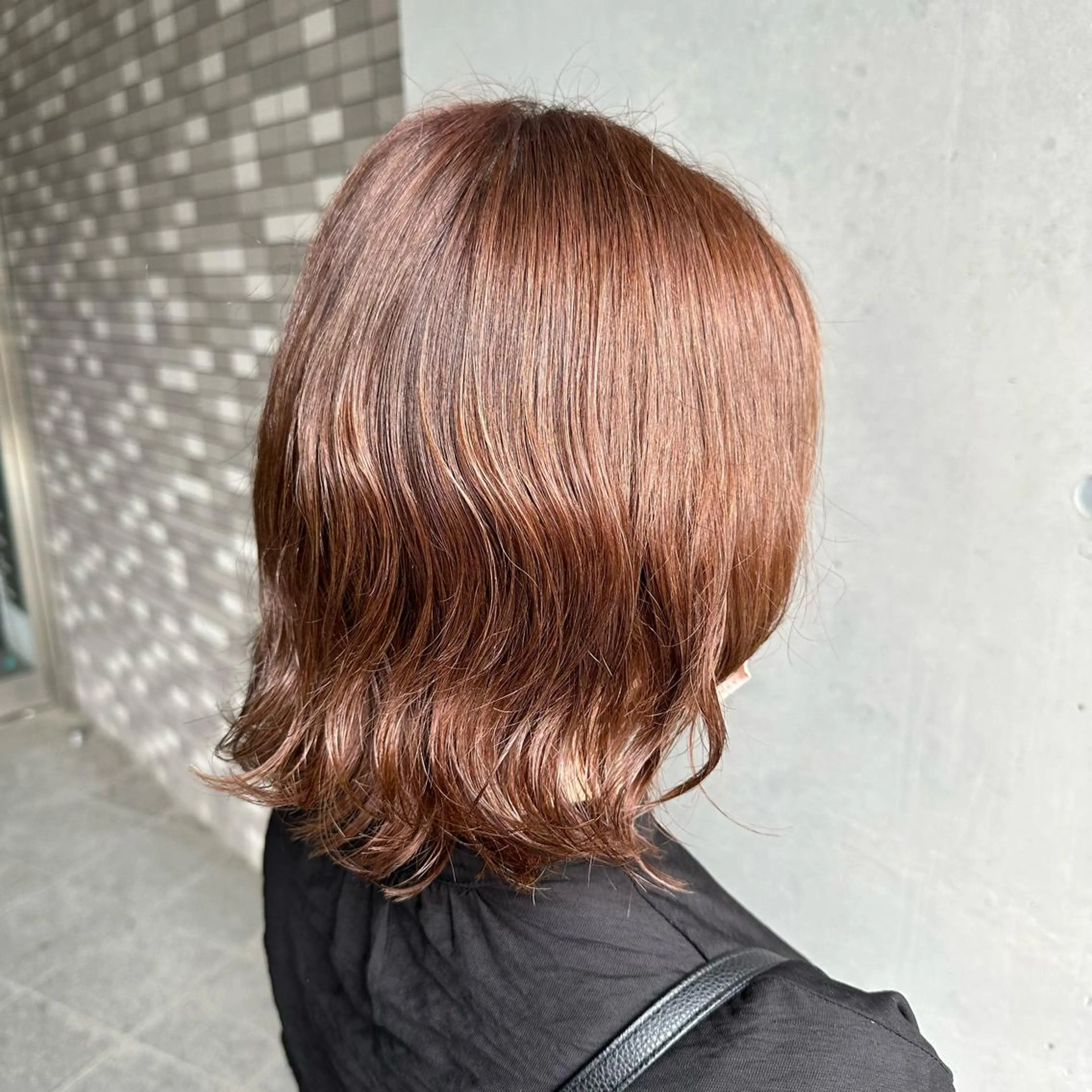 ミディアム カラー パープルカラー インナーカラー指名 No.1菊池柊真のヘアスタイル