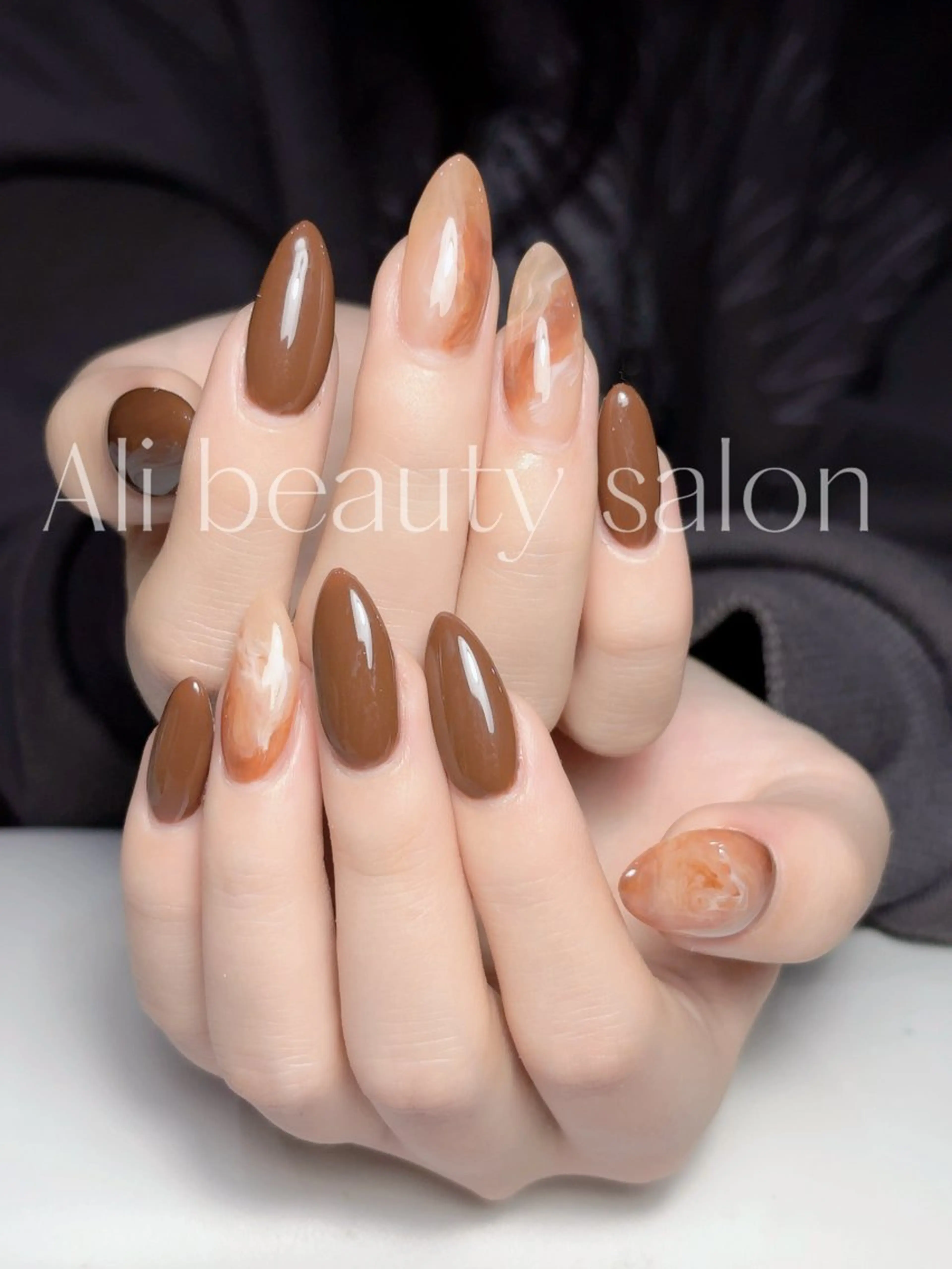 ネイル 大理石ネイル(マーブル) シンプルネイル ハンドネイル Ali 新小岩 ネイル専門のネイルデザイン