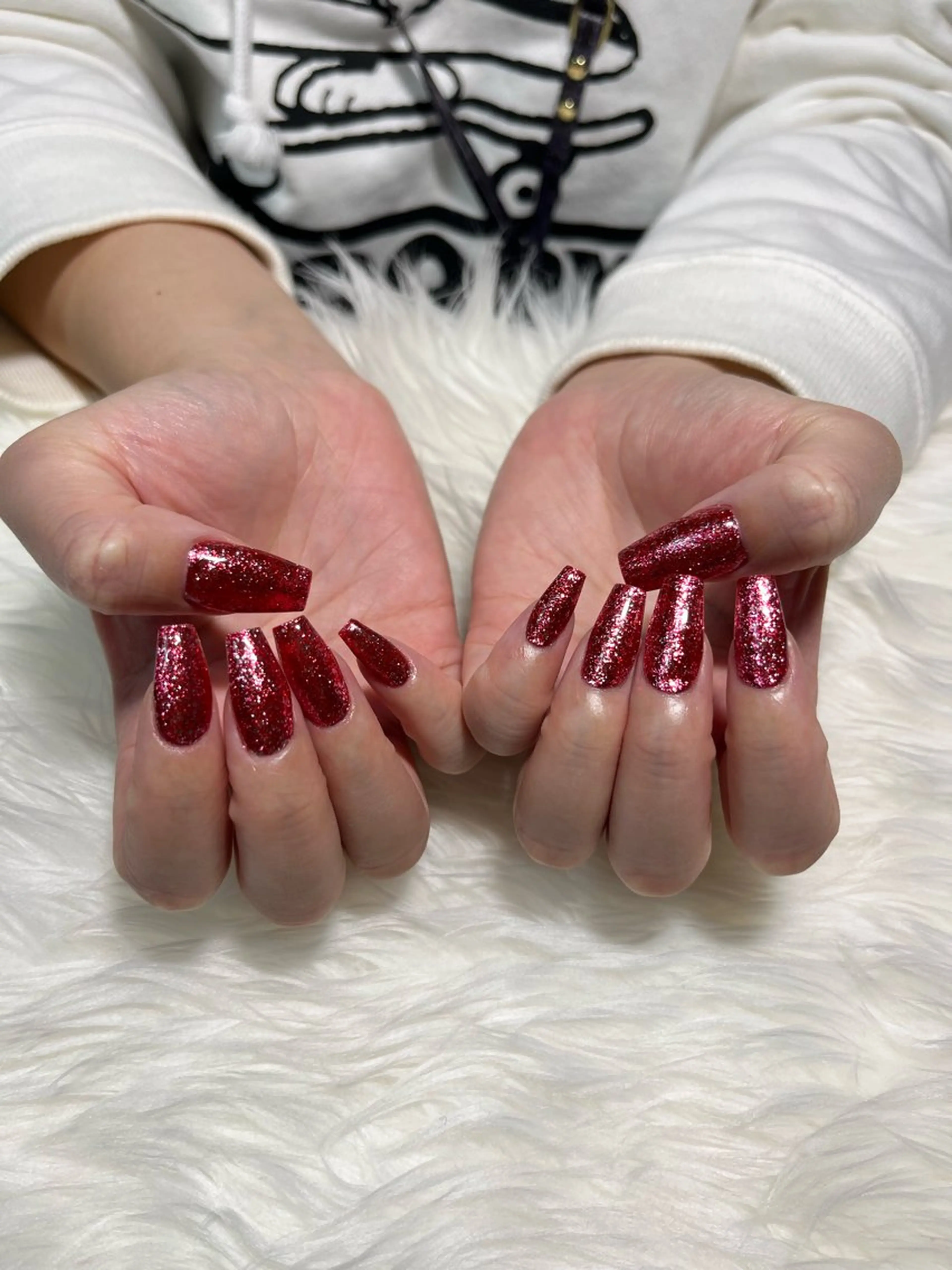 ネイル 長さ出し éclat-nail salon-所属・松本 ゆみかのネイルデザイン