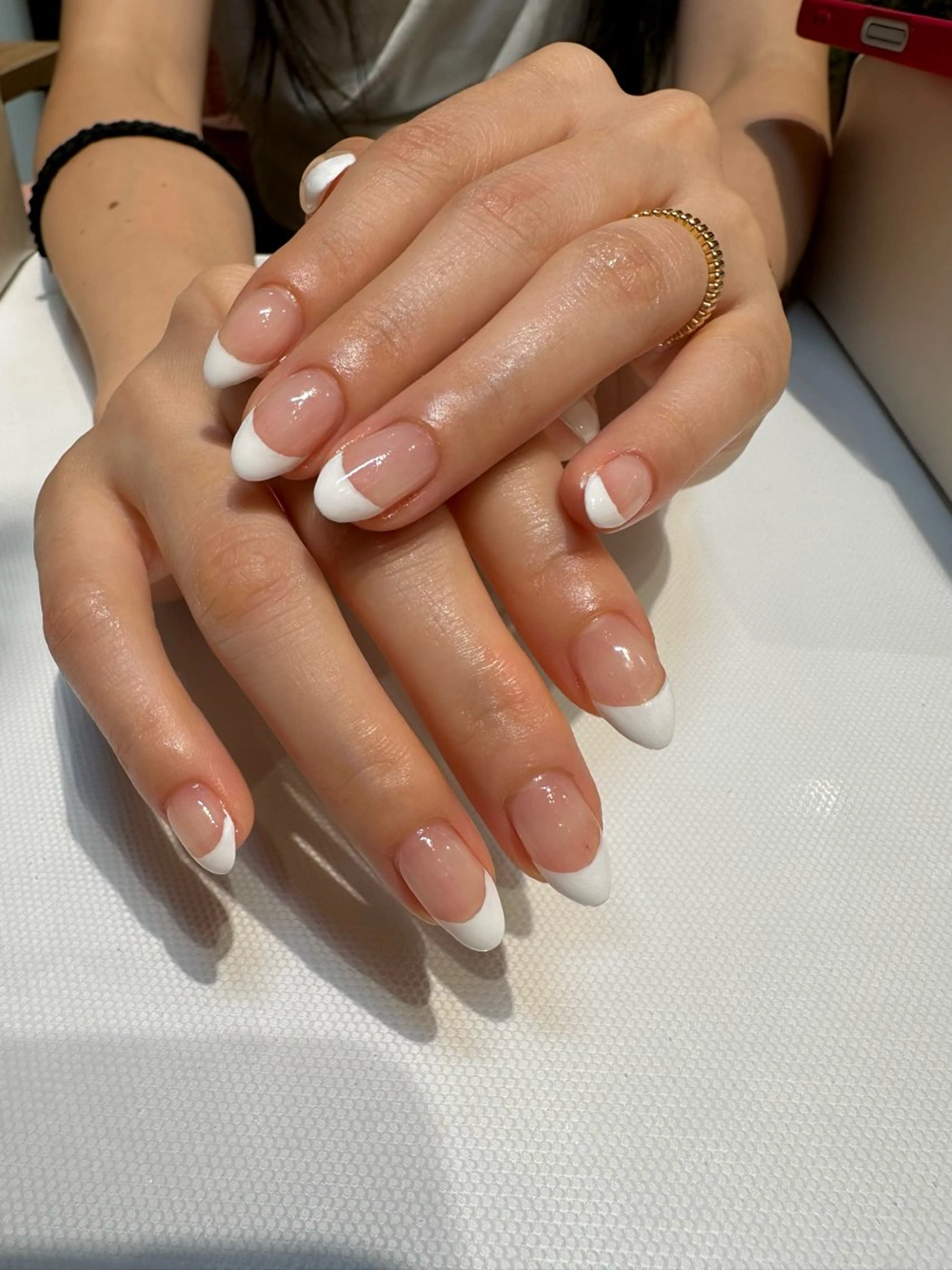 ネイル フレンチネイル ハンドネイル unopulir Kahoのネイルデザイン