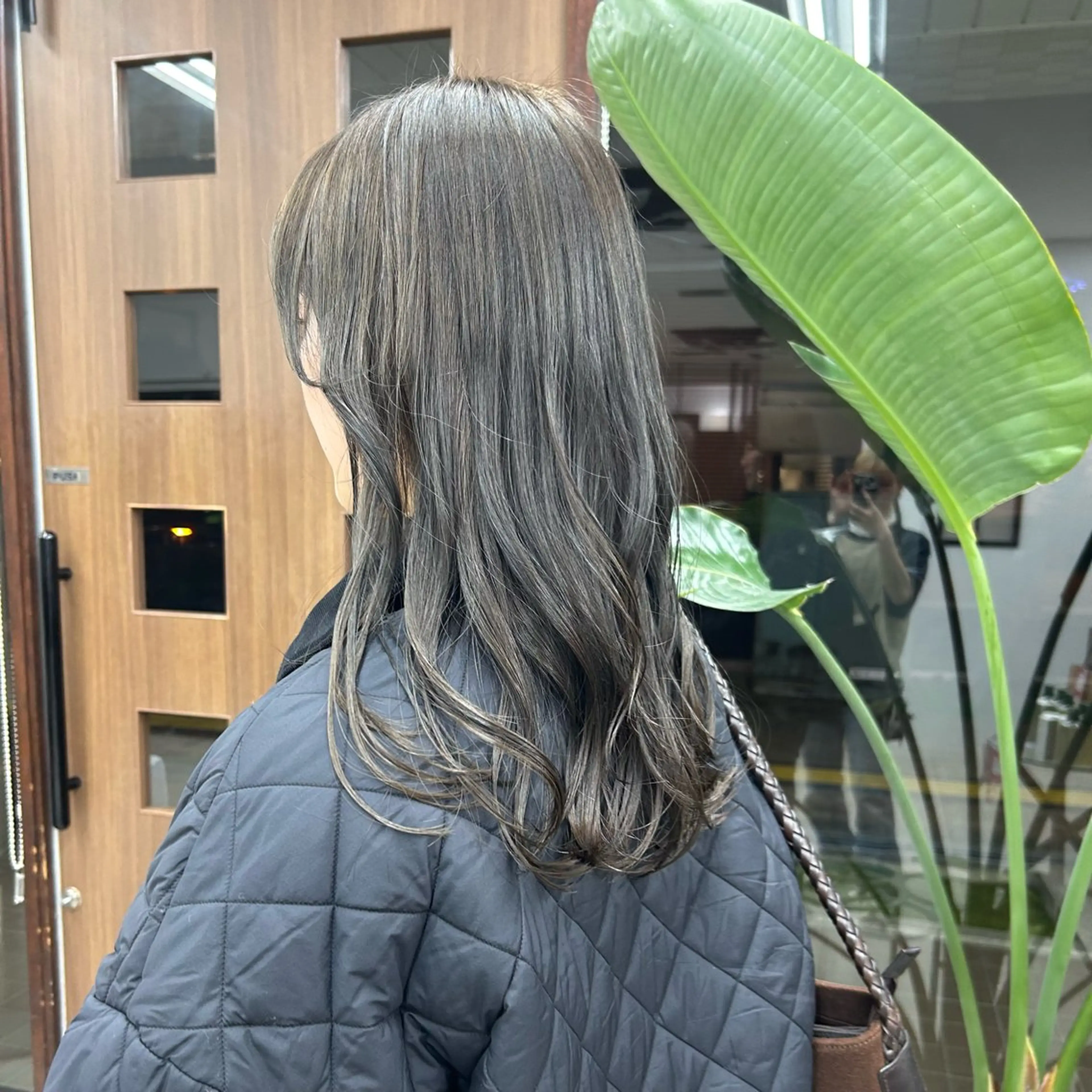 セミロング ダブルカラー/韓国 ヘア/さわのあかねのヘアスタイル