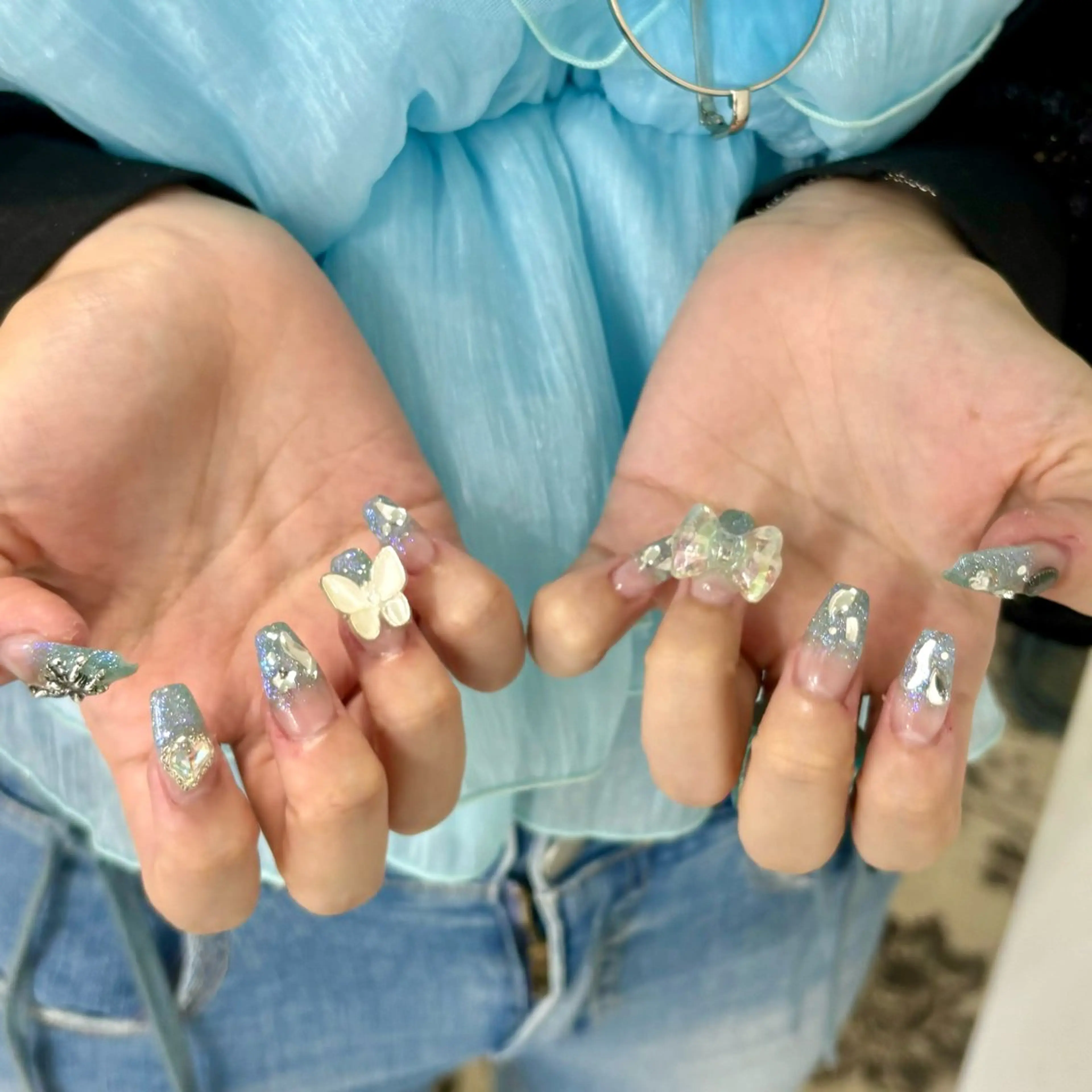 ネイル ハンドネイル CeCe Garden所属・CeCeGarden ✨️キラキラワンホンのネイルデザイン