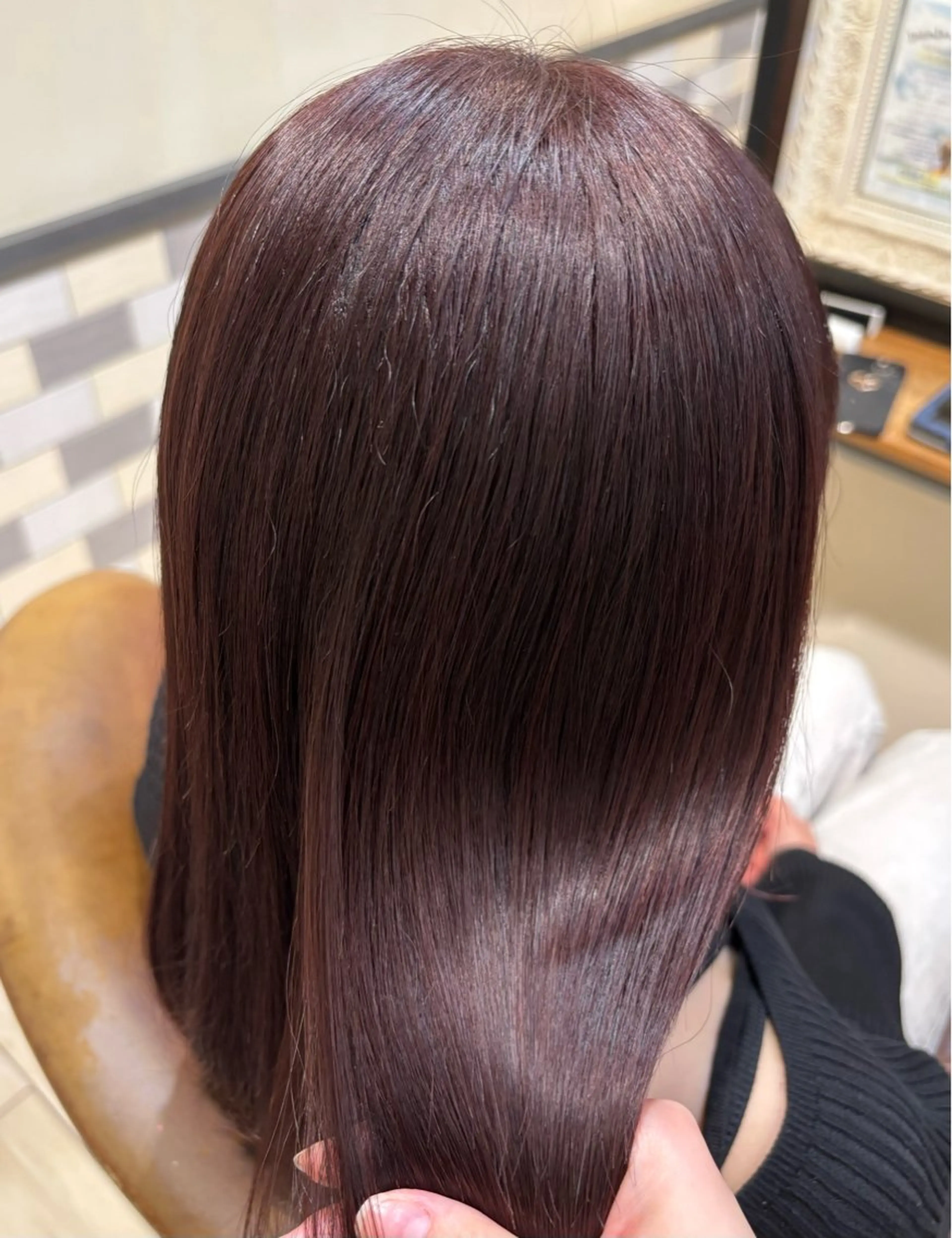 セミロング カラー ラベンダーカラー ラベンダーピンク ピンクカラー ヘアカラー トリートメント 古屋 澪　艶髪カラー✨のヘアスタイル