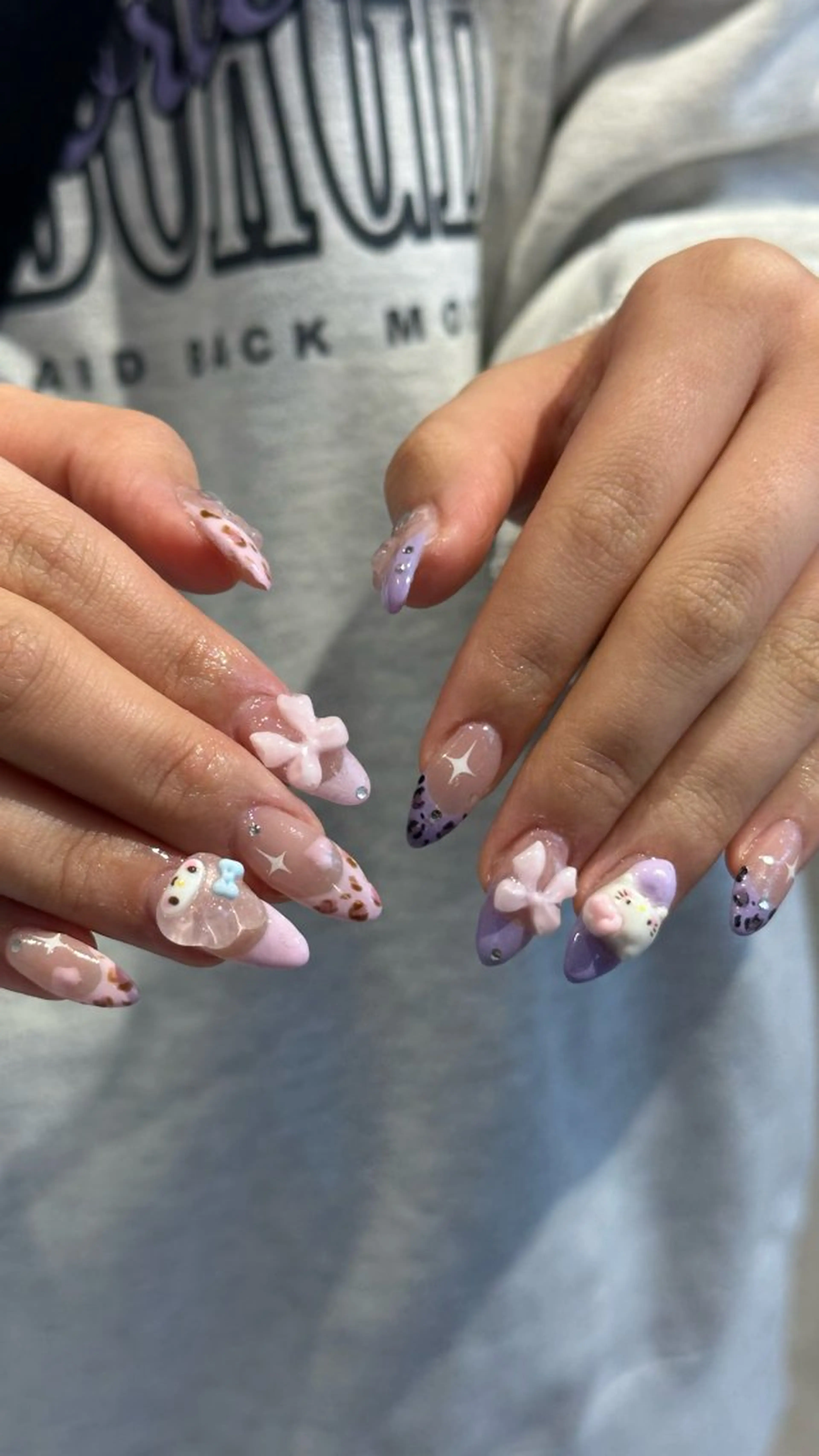 ネイル アニマル柄 ハンドネイル 🎀韓国レイヤー特化 🎀ベージュ/ミクのヘアスタイル