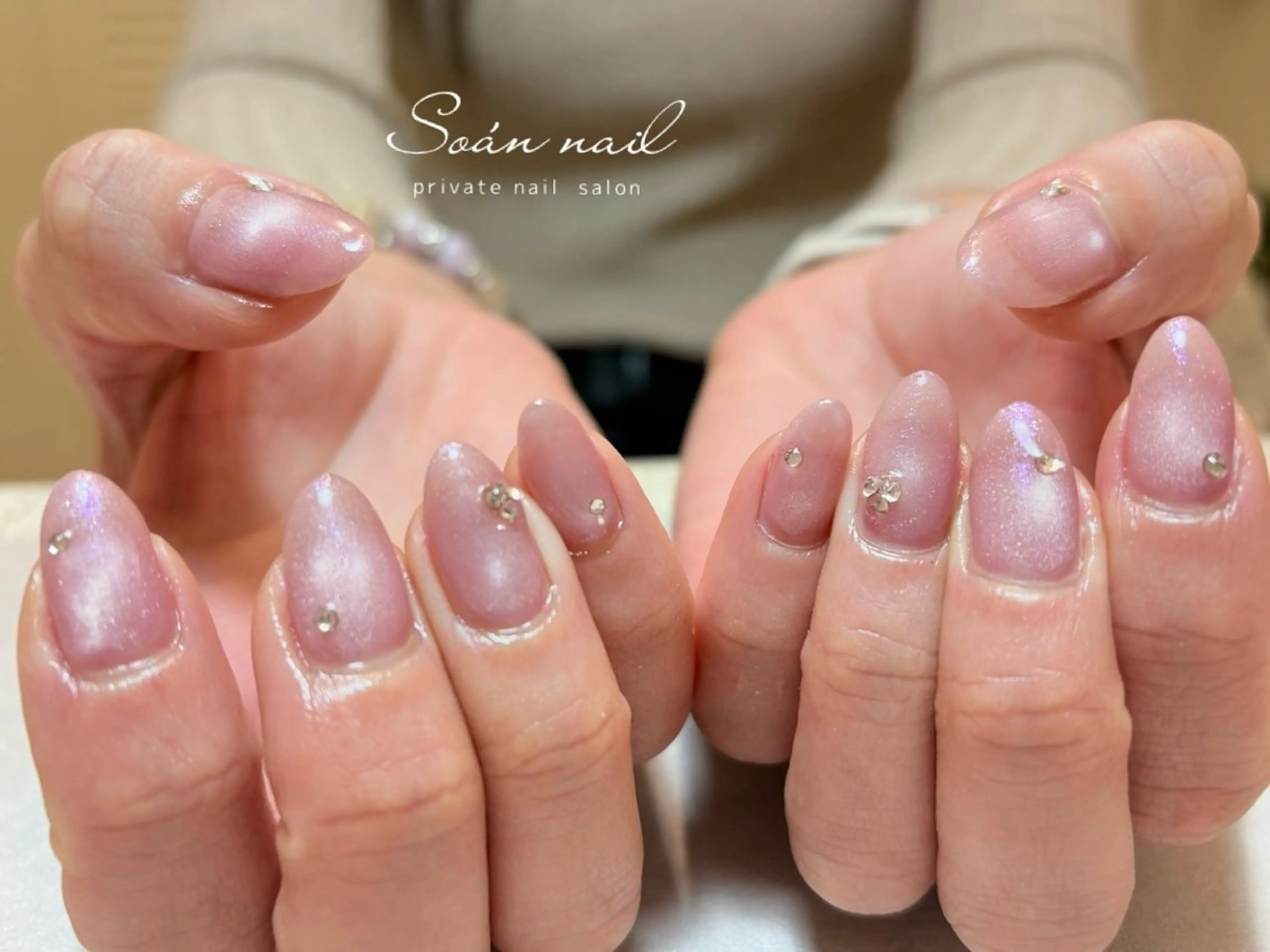 ネイル 氷ネイル・うるうるネイル ハンドネイル Soan nail所属・s annaのネイルデザイン