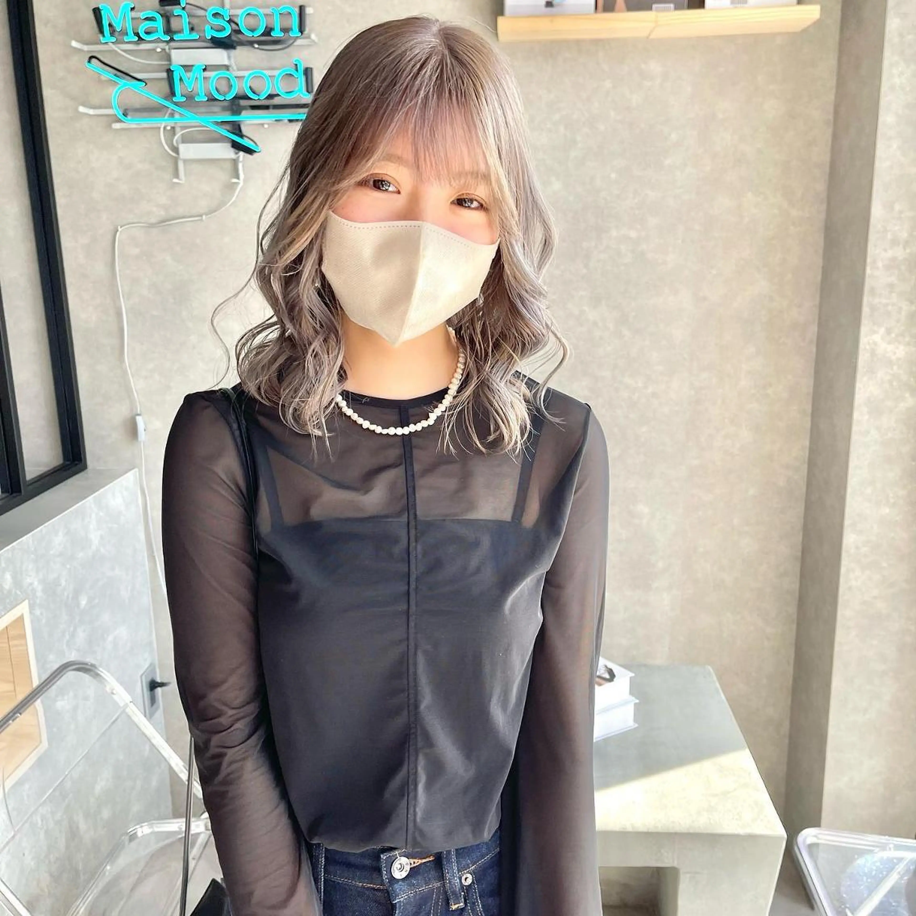 ショート ハイライト 髪質改善 河原 亮のヘアスタイル