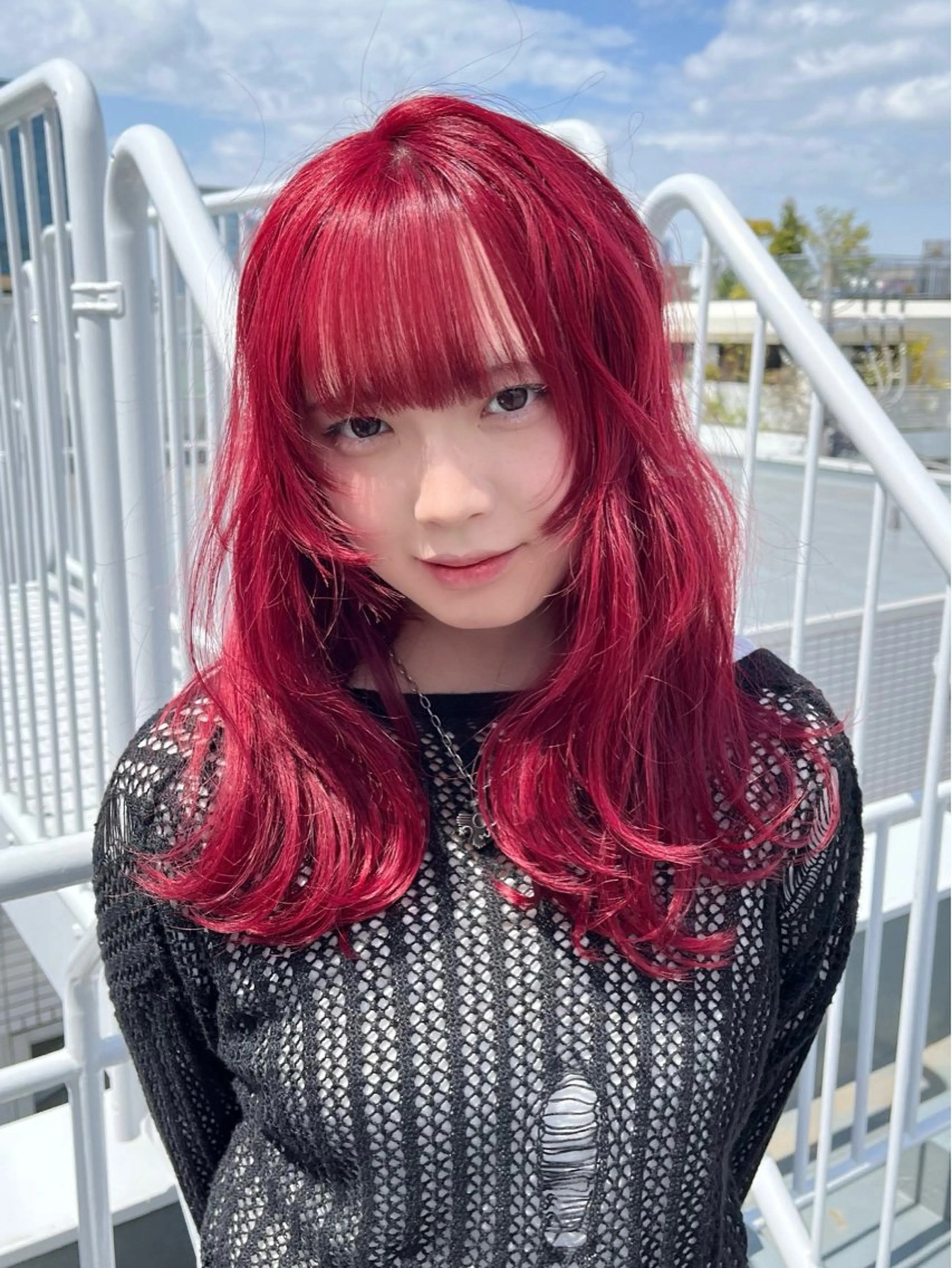 ロング カラー レイヤーカット 縮毛矯正/ハイトーン /パーマ/前原汐🎐のヘアスタイル