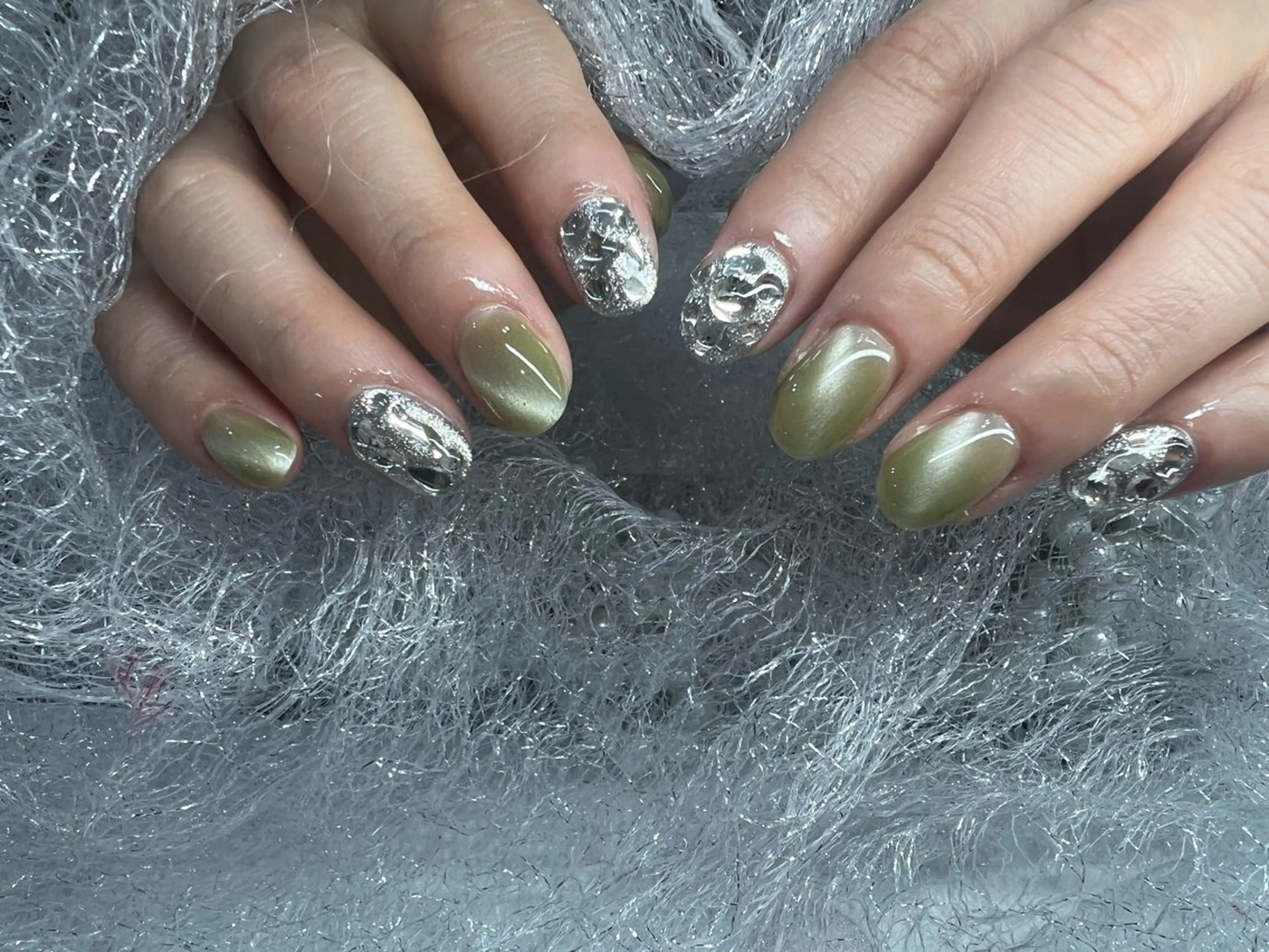 ネイル 長さ出し フットネイル フレンチネイル ジェルネイル 韓国ネイル ハンドネイル More Glam 池袋東口店のネイルデザイン