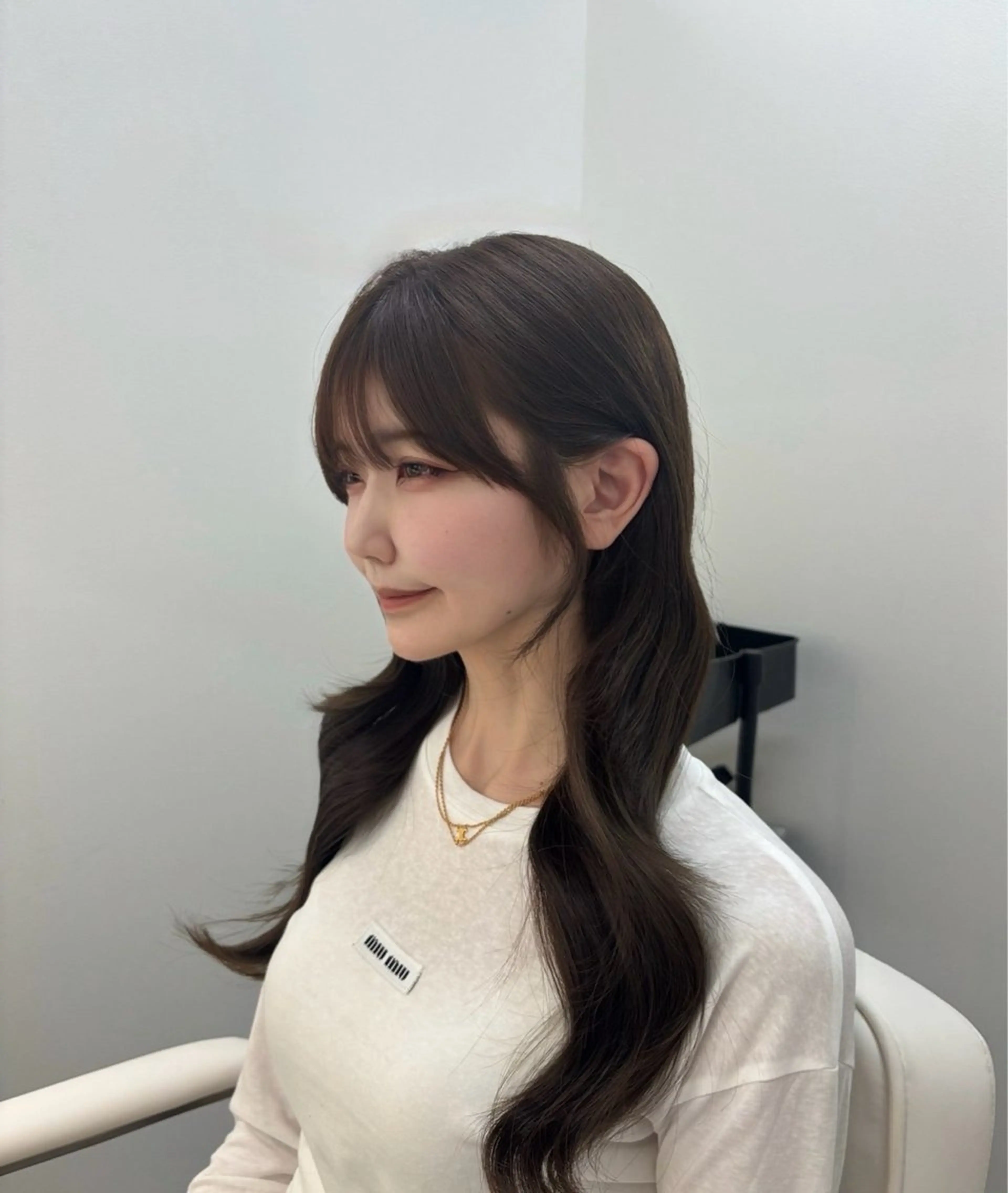 ロング 韓国風ヘア レイヤーカット 小顔カット カット ヘアカラー トリートメント 成田 流風のヘアスタイル