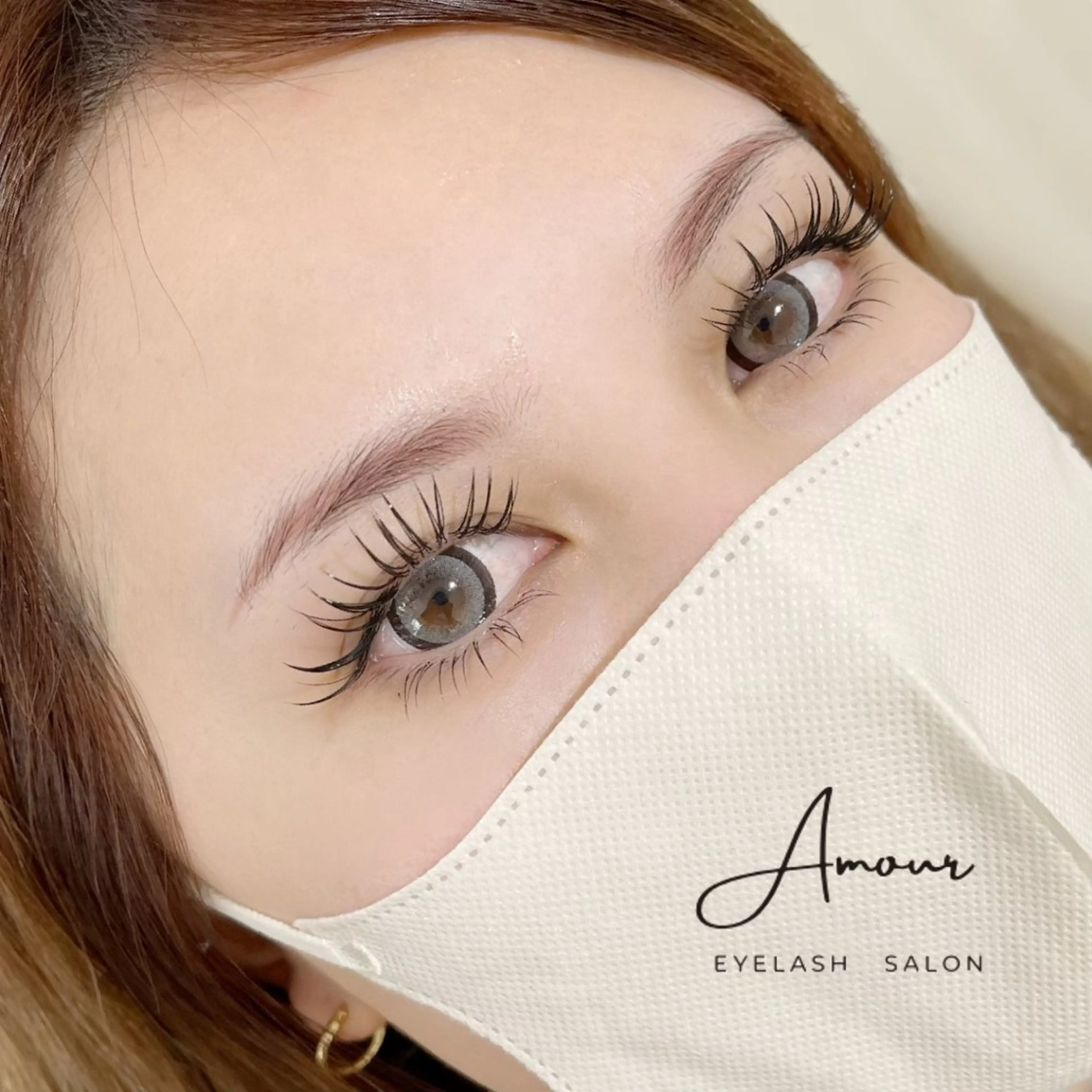 マツエク・マツパ フラットラッシュ Amour. ISHIGEのマツエク・マツパデザイン