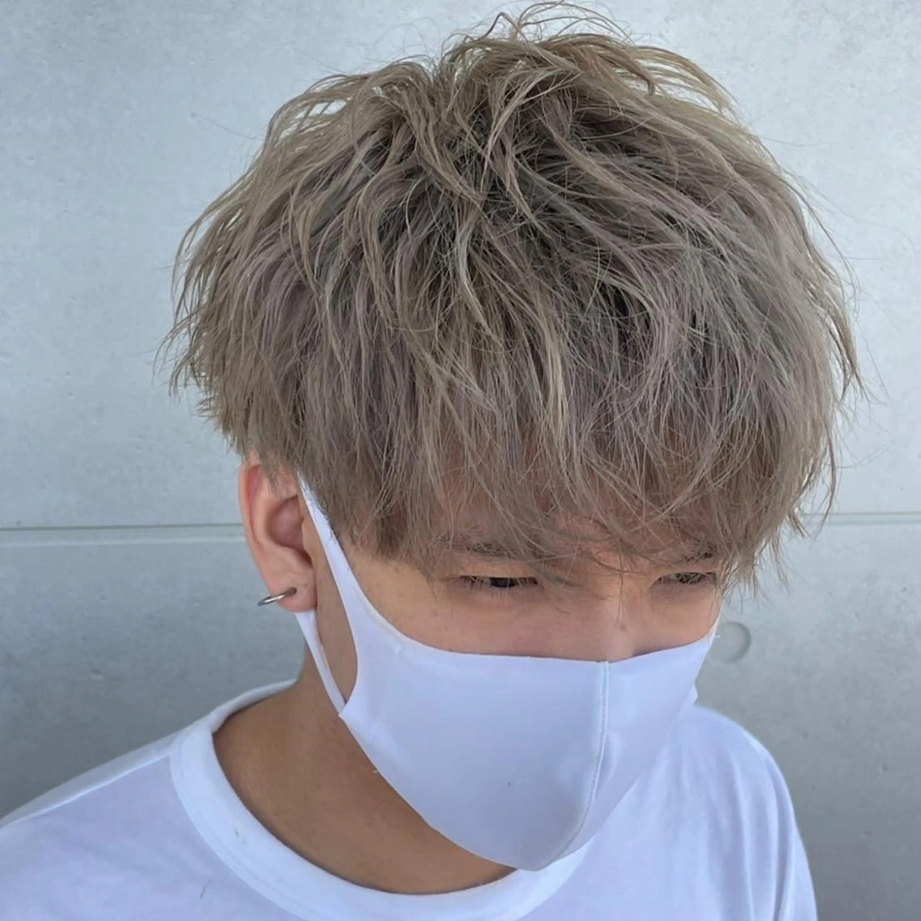 ミディアム カラー パーマ ヘアアレンジ メンズ キッズ マツエク・マツパ マッシュ sara 荒井店のヘアスタイル