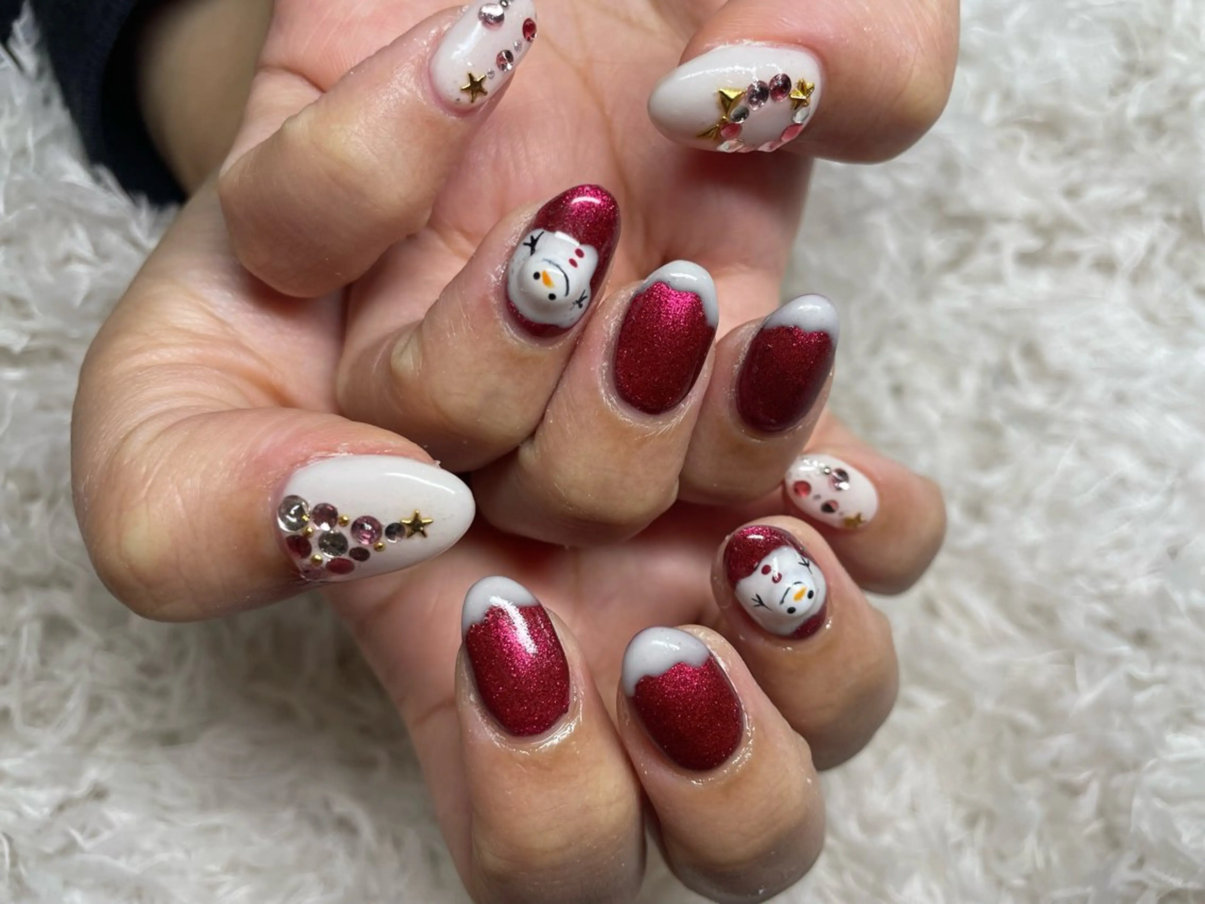 ネイル 冬ネイル クリスマス 橋田 有里奈のネイルデザイン
