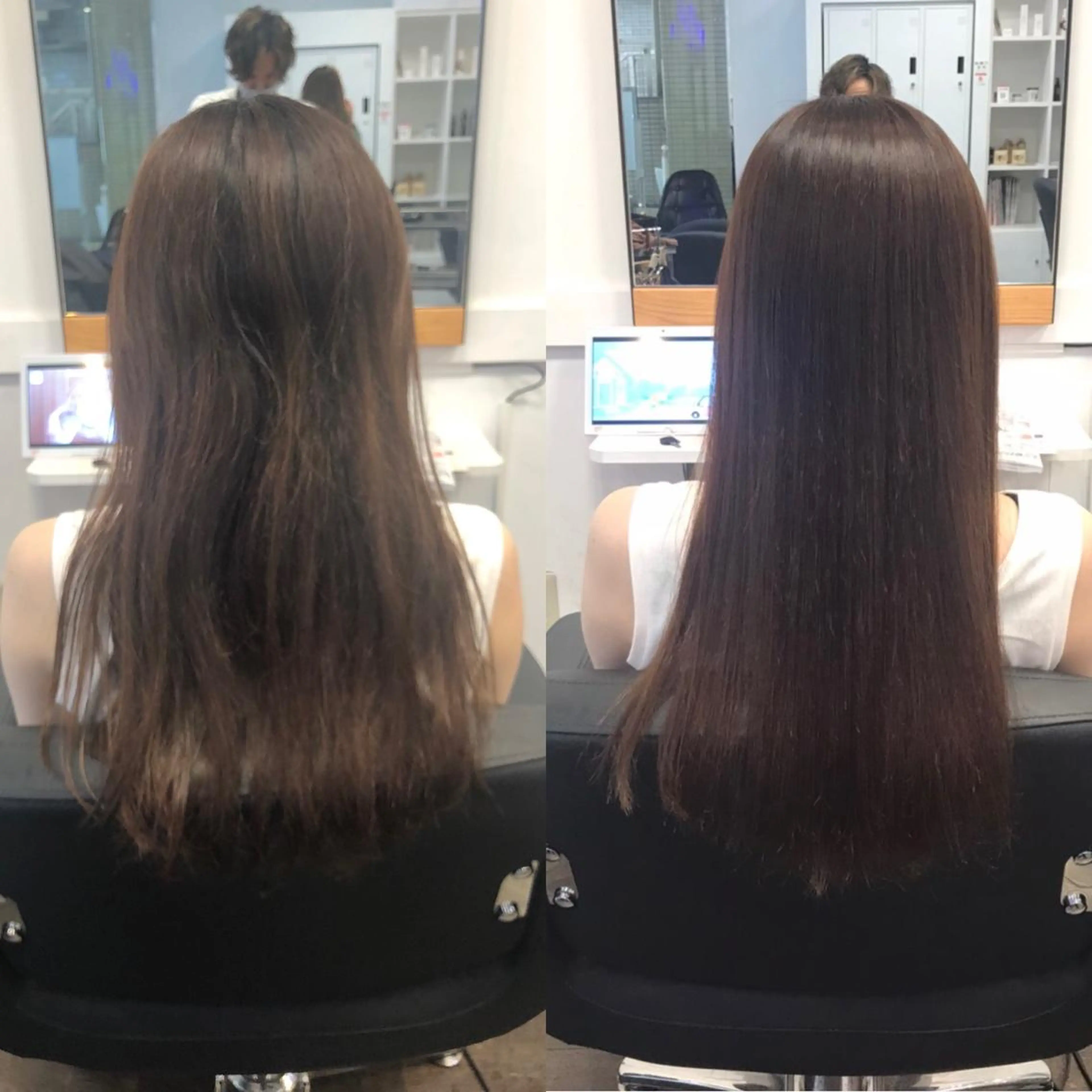 セミロング パーマ 縮毛矯正 Dolce　梅田所属・城領 直輝のヘアスタイル