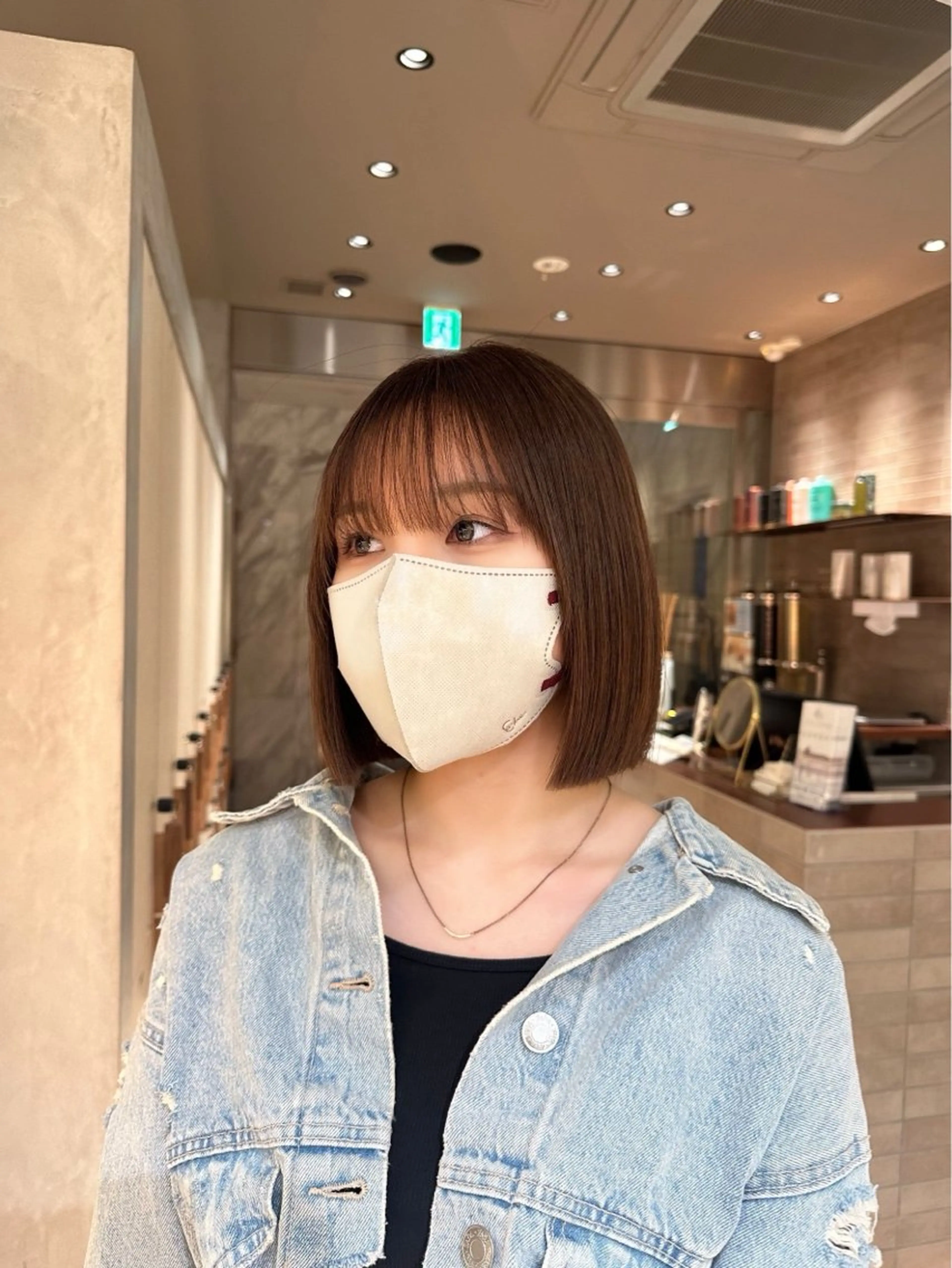 ショート ボブ 縮毛矯正 ヘアカラー トリートメント 縮毛矯正/髪質改善/ レイヤー/石井龍のヘアスタイル