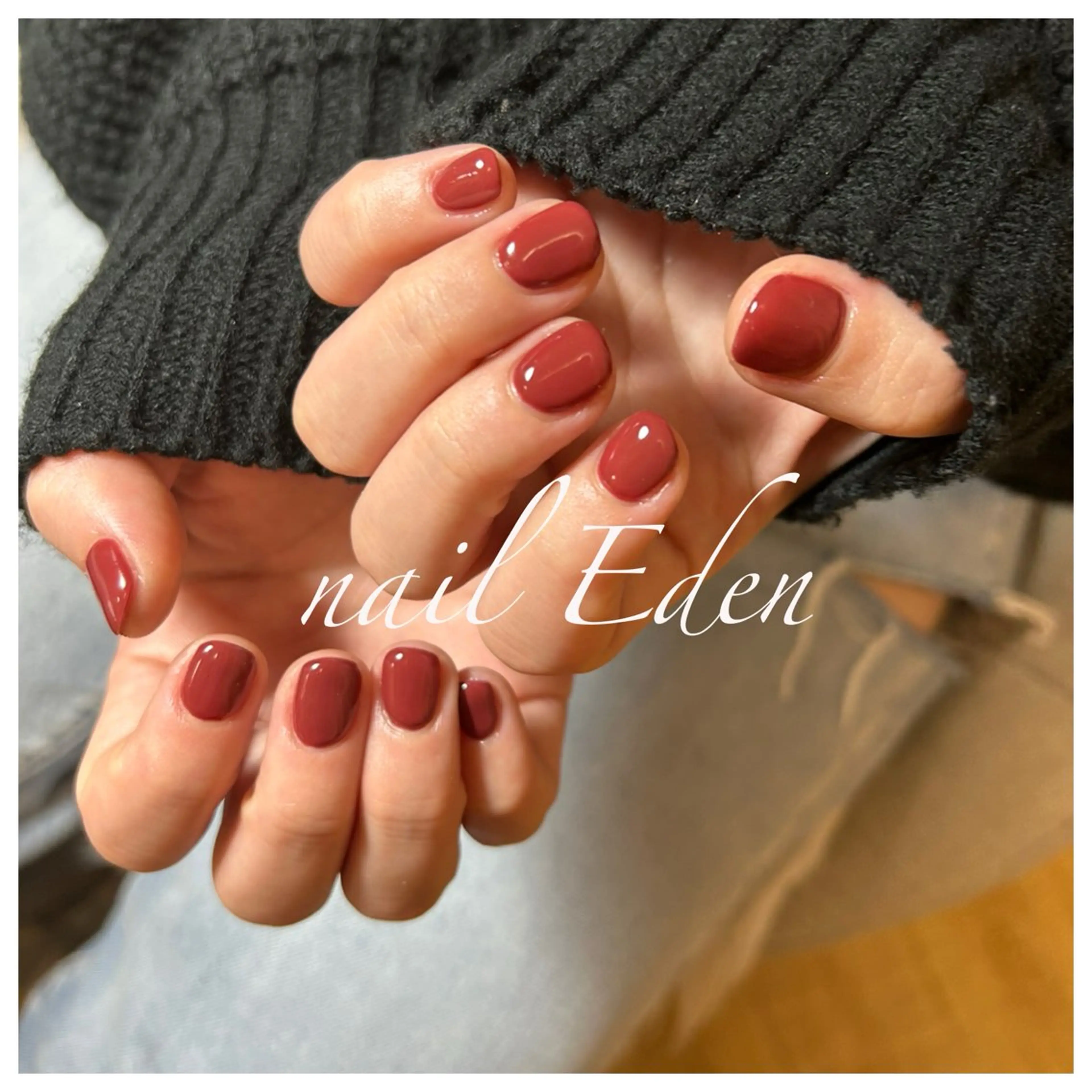 ネイル ボルドー Eden　private nail saron所属・Eden ♾️のネイルデザイン