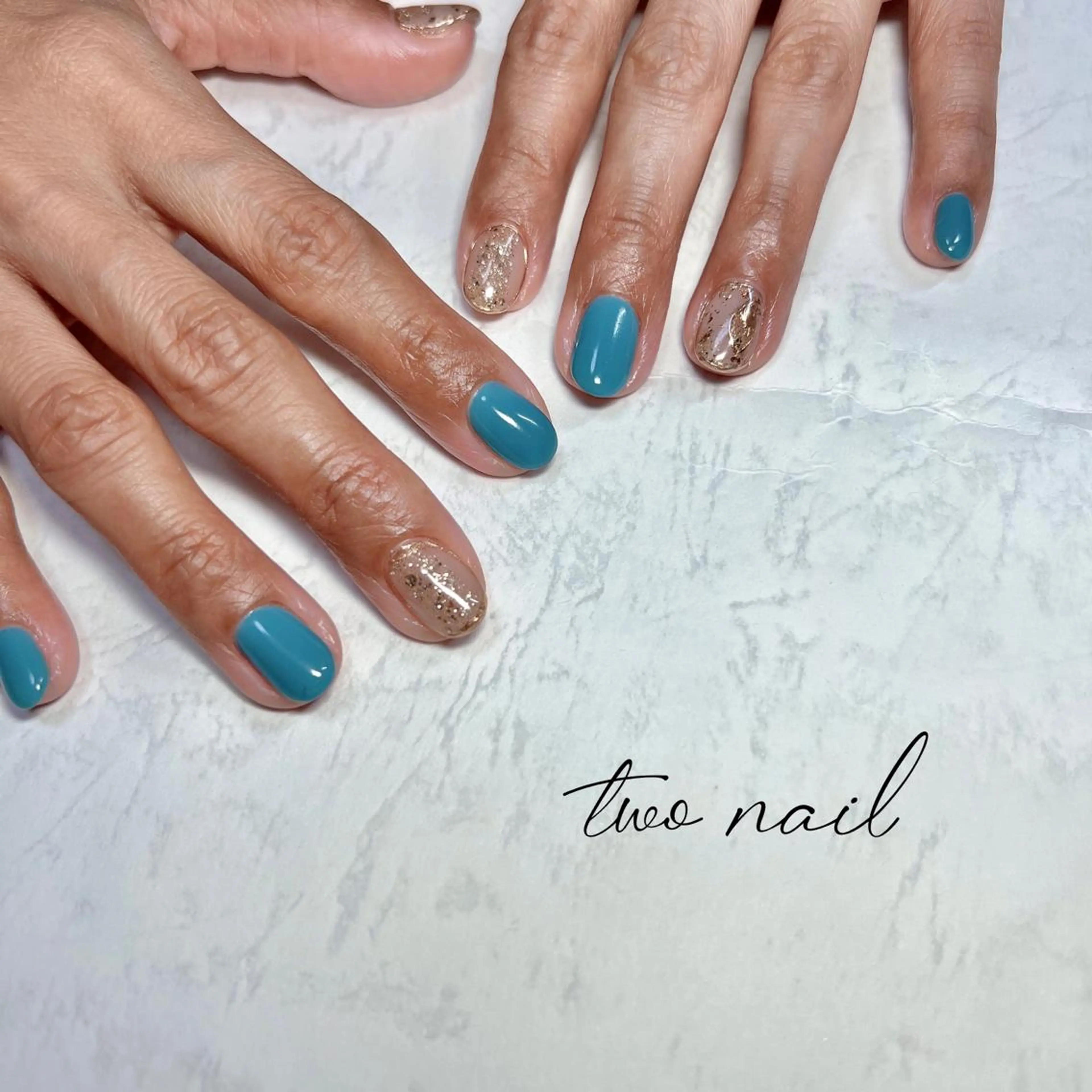 ネイル アートネイル フットネイル ハート ニュアンスネイル ホワイト two nailのネイルデザイン