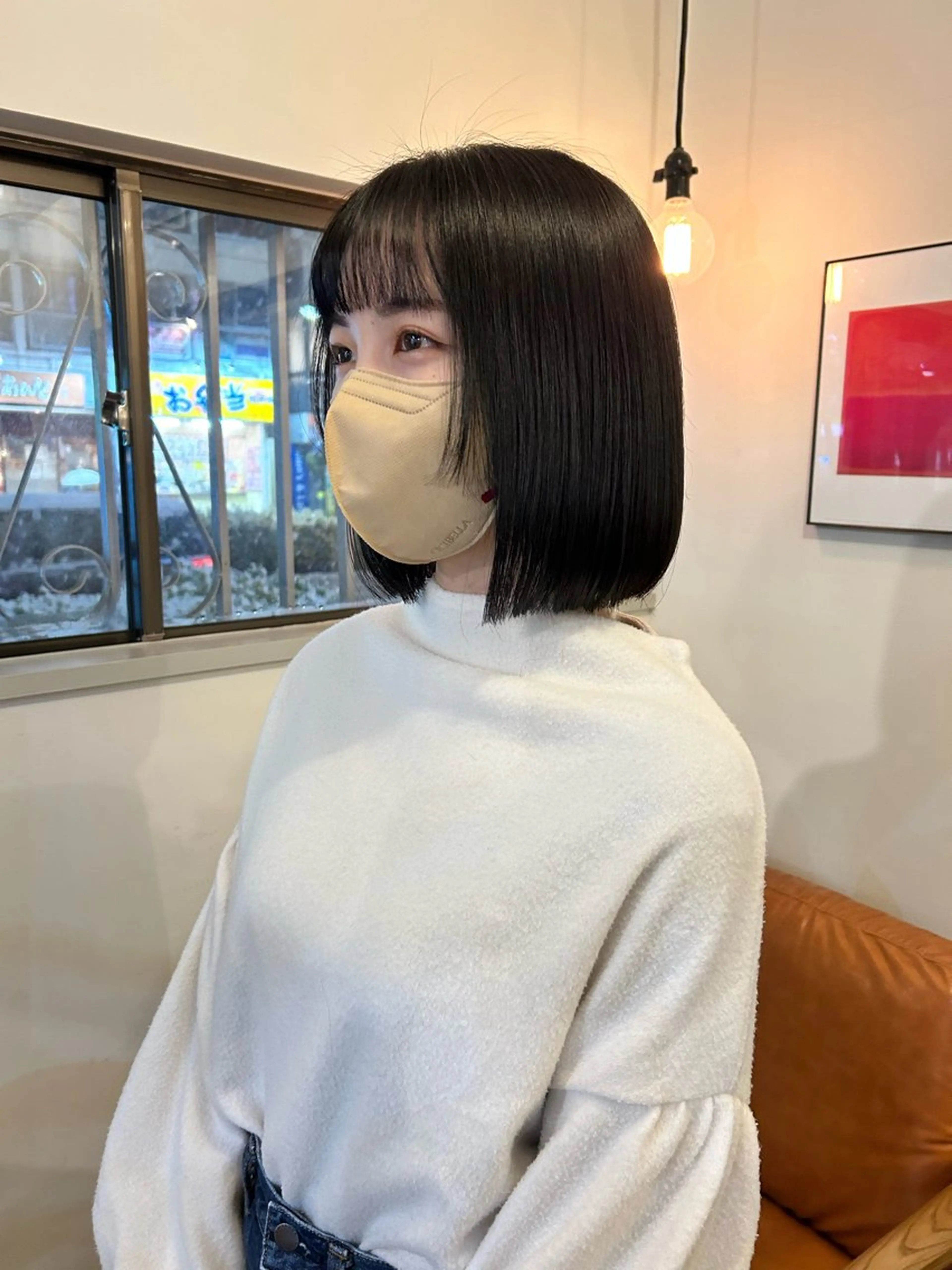 ショート ボブ 外ハネヘア 南浦和/透明感カラー 美髪矯正💎momoのヘアスタイル