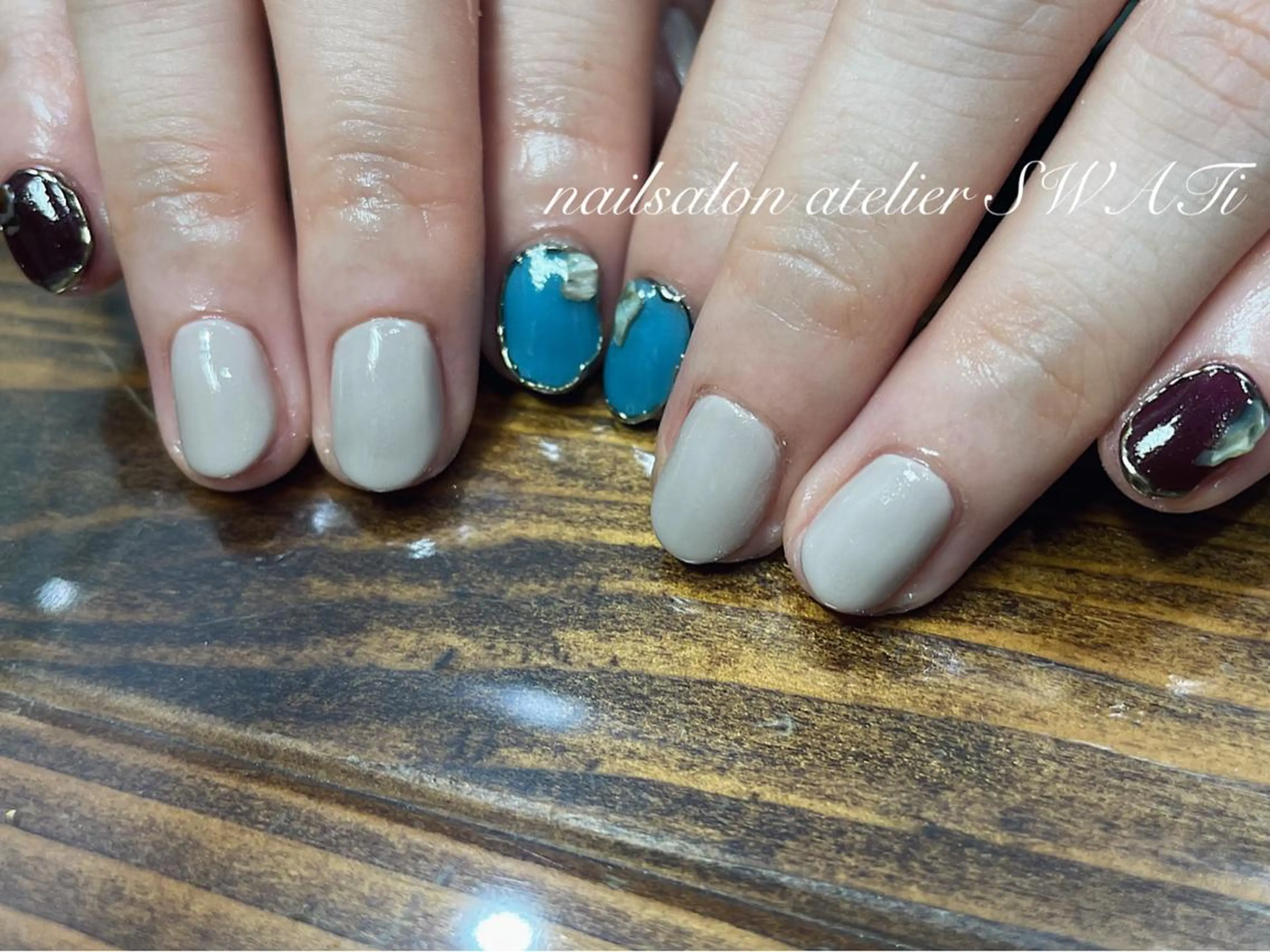 ネイル ハンドネイル ヘアーサロン大野所属・nailsalon SWATiのネイルデザイン