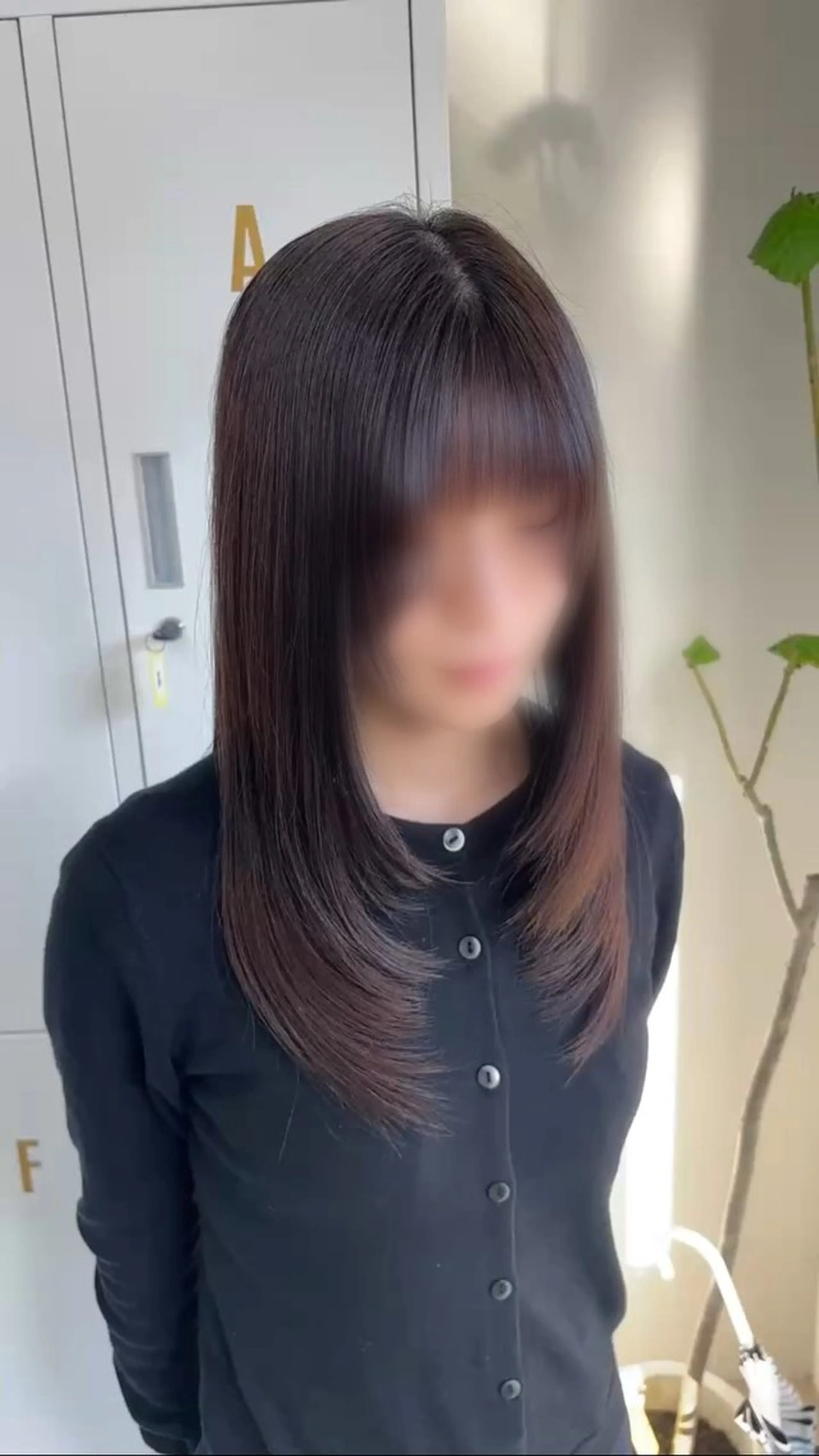 セミロング カット ヘアカラー Angelica manaのヘアスタイル