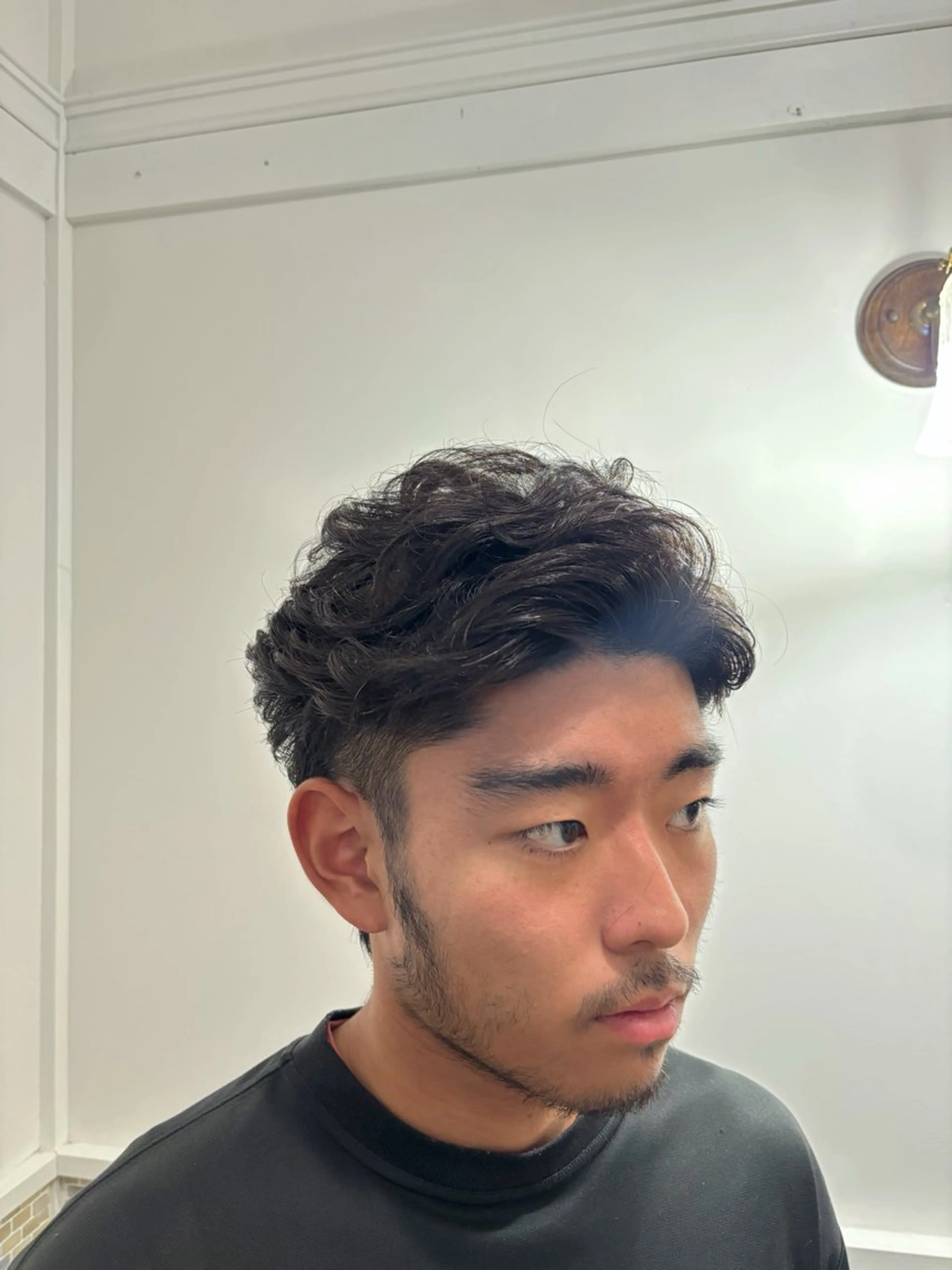 パーマ メンズ フェザーパーマ メンズパーマ 田中 悠之のヘアスタイル