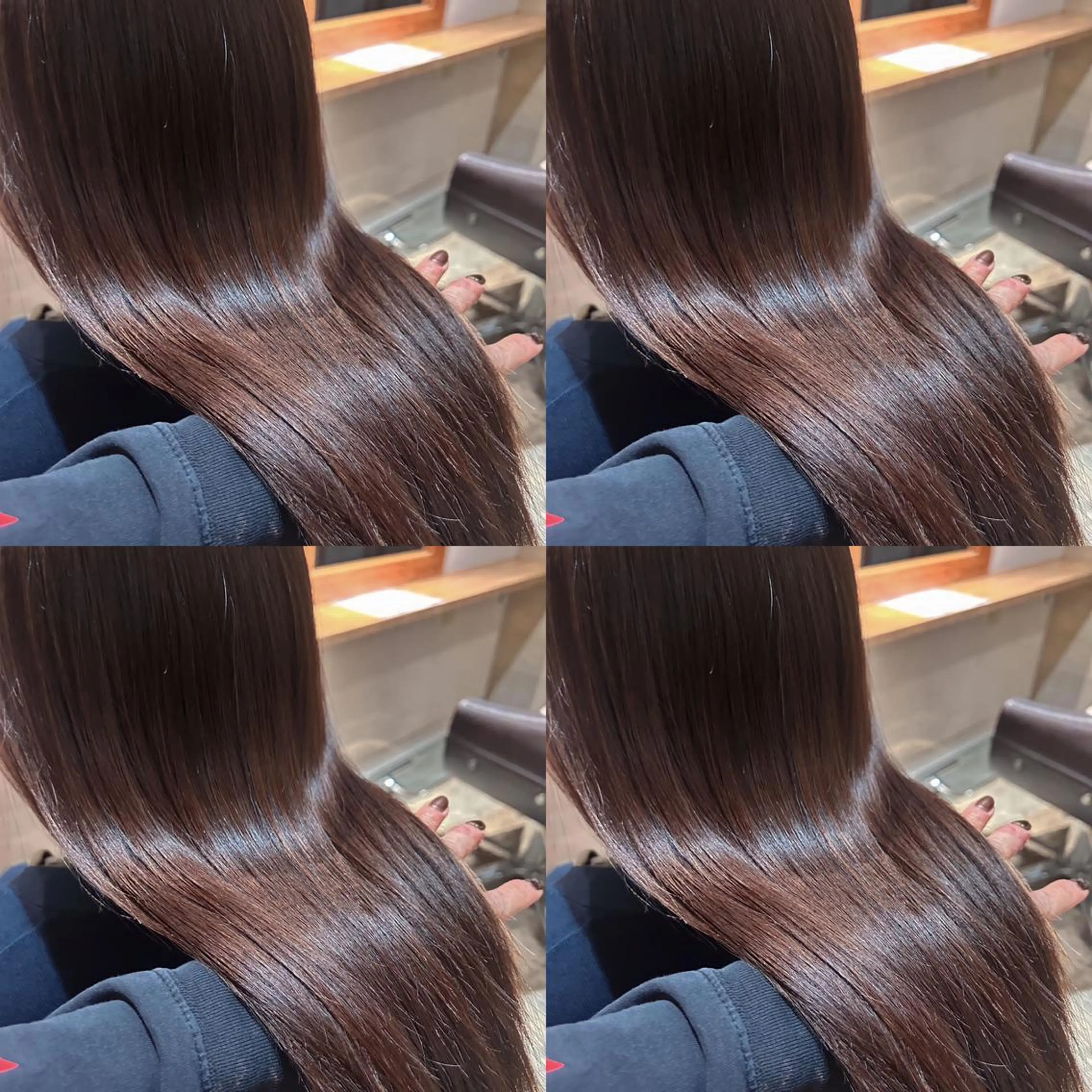 ロング カラー ダークグレー ダークグレージュ グレージュ 店長✨️韓国ヘア✖️ 髪質改善カラー／純大のヘアスタイル