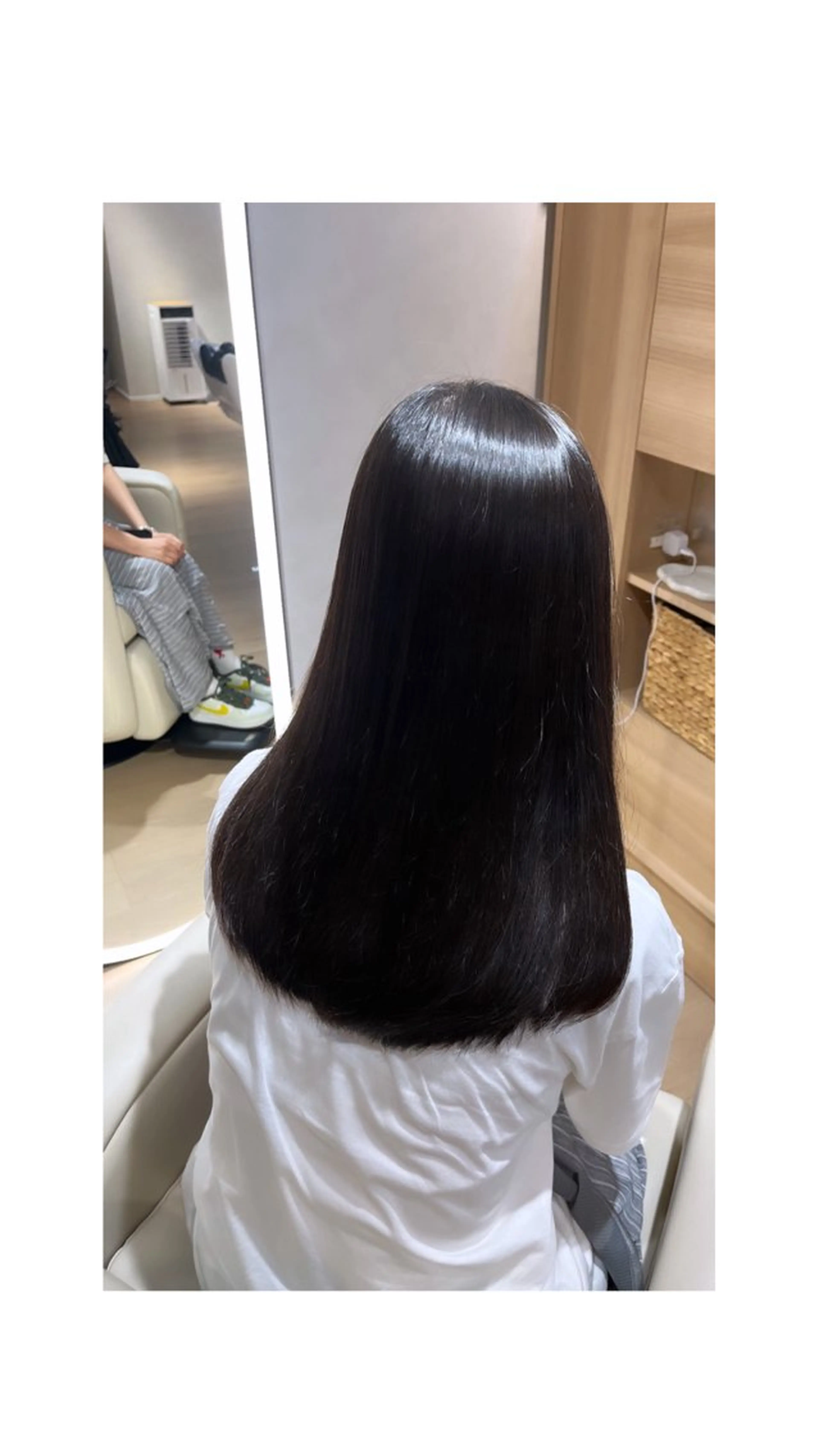 セミロング 縮毛矯正 unopulir Veil所属・大西 愛梨のヘアスタイル