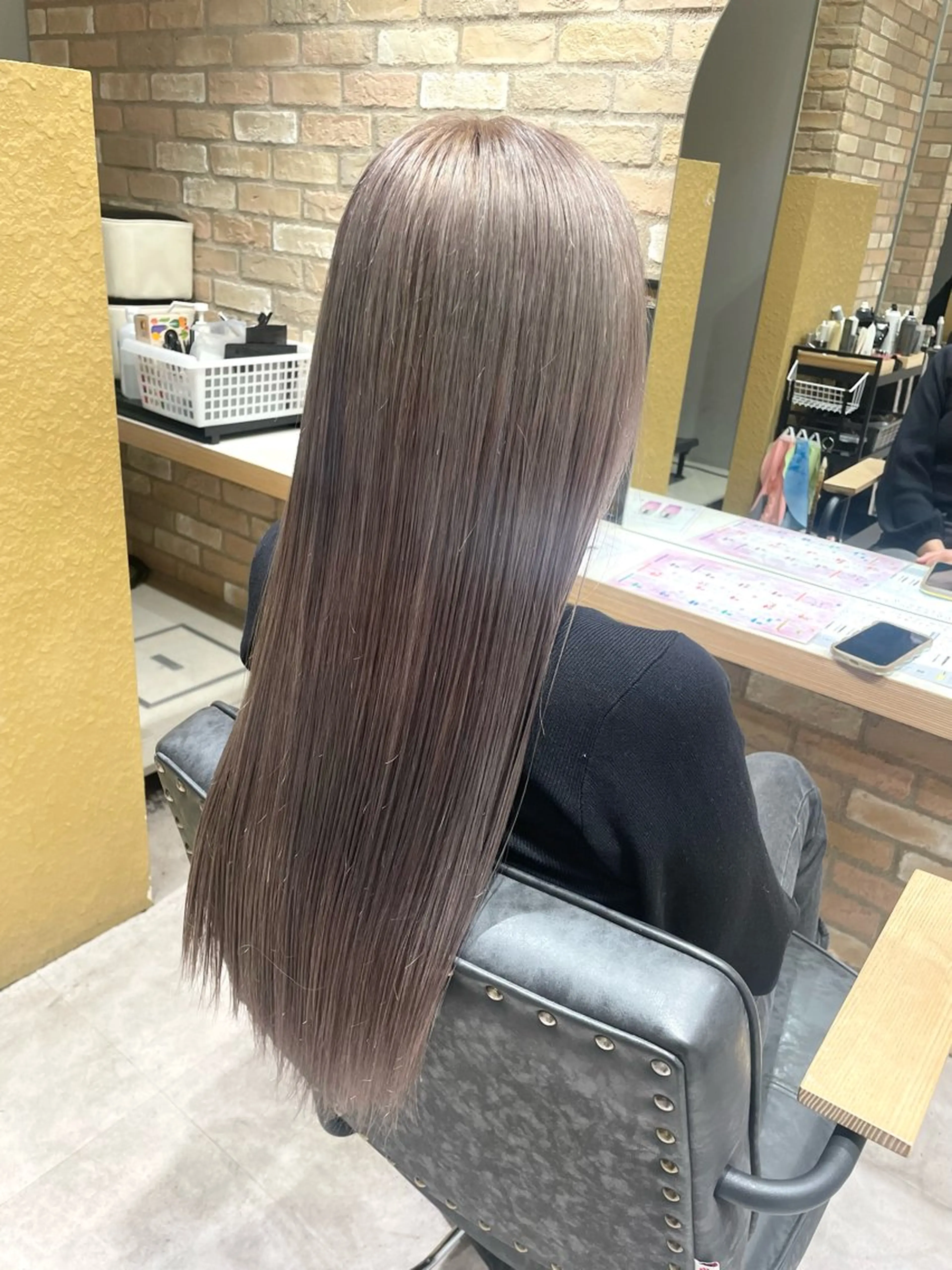 カラー 縮毛 酸性ストレート /ayumu☆のヘアスタイル