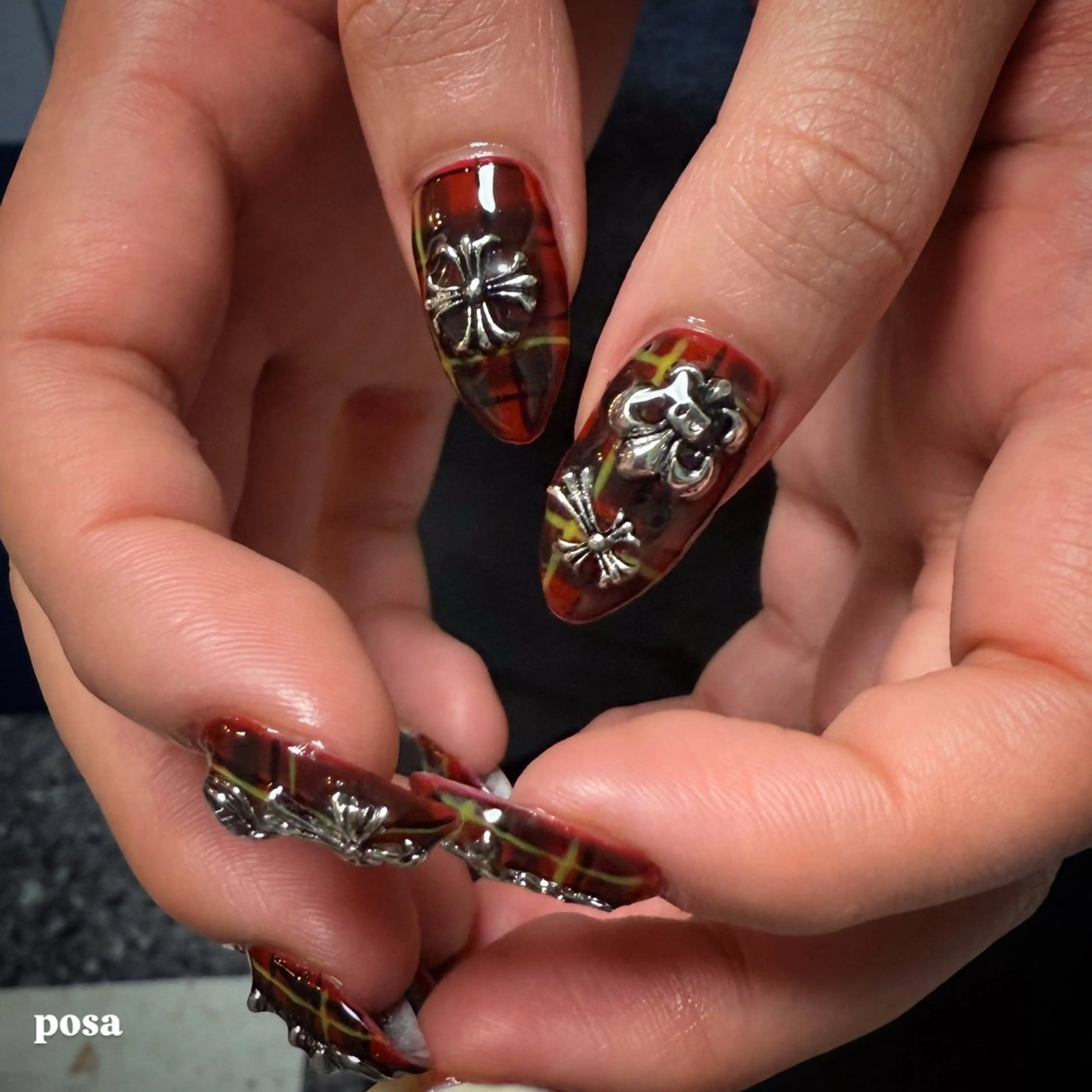 ネイル シンプルネイル ハンドネイル posa nail モエミのネイルデザイン