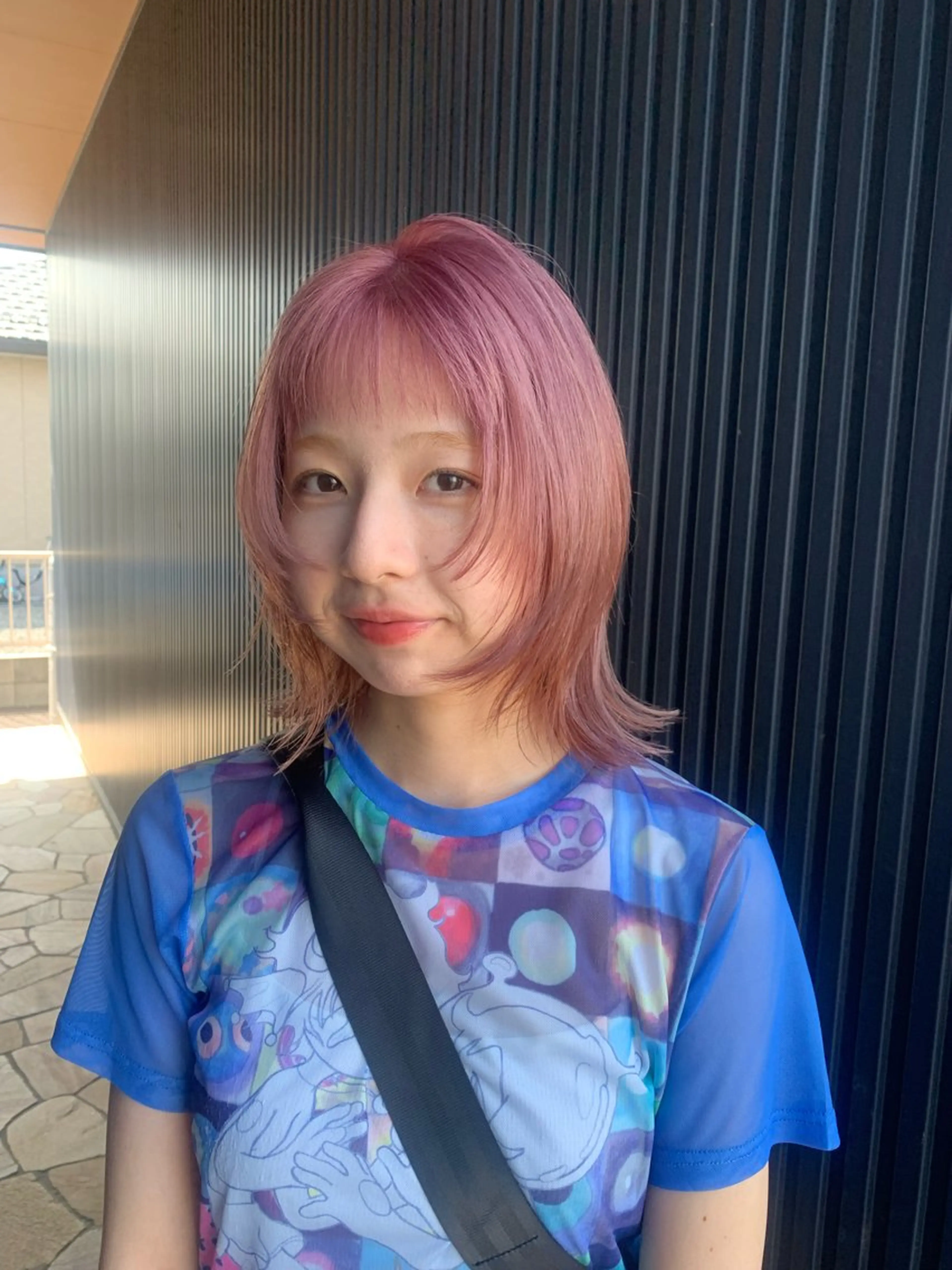 セミロング カラー ピンクカラー niil所属・miyu /niilのヘアスタイル