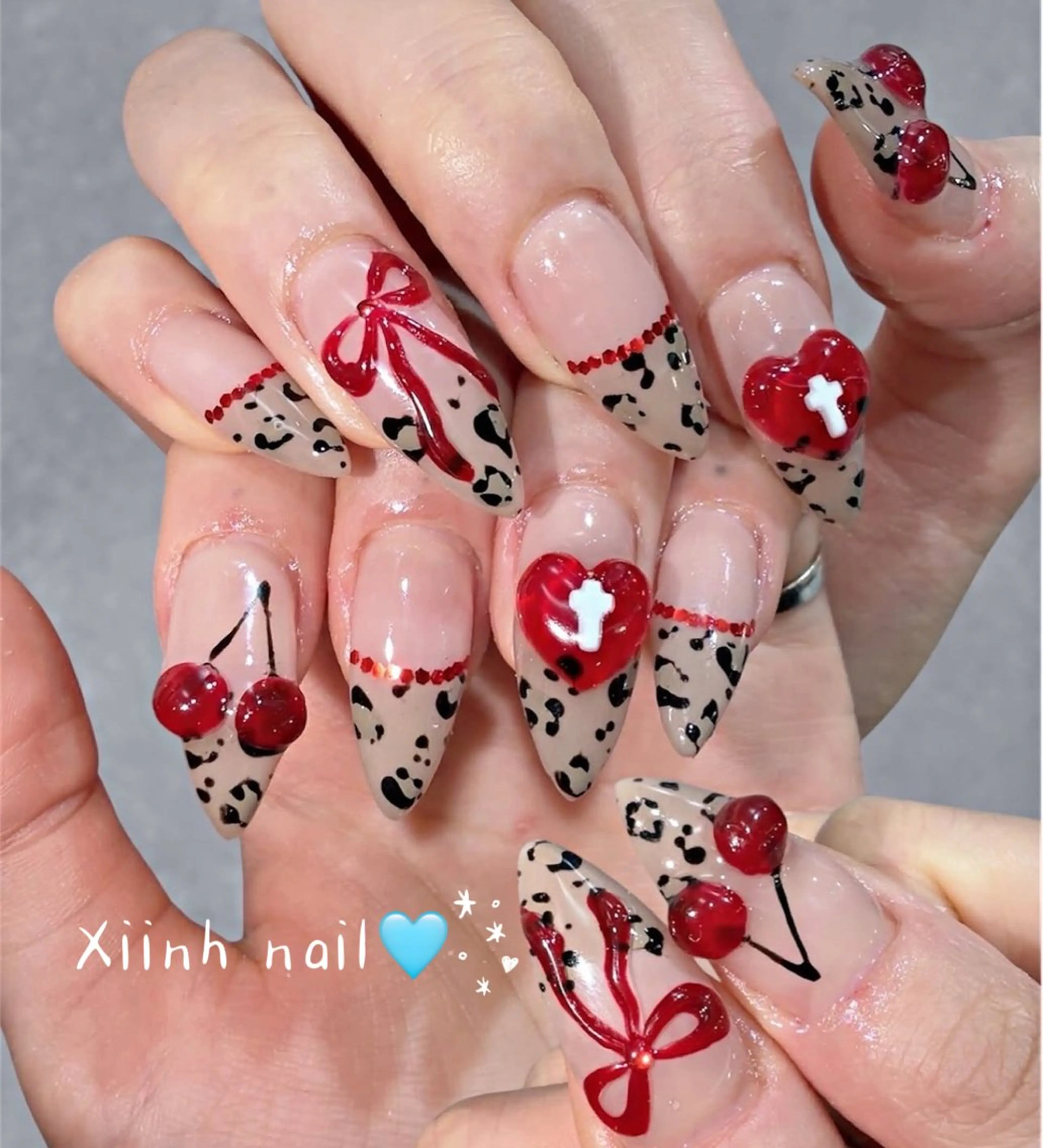 ネイル チークネイル 桜ネイル フットネイル ジェルネイル ハロウィン ハンドネイル XIINH NAIL SALONのネイルデザイン