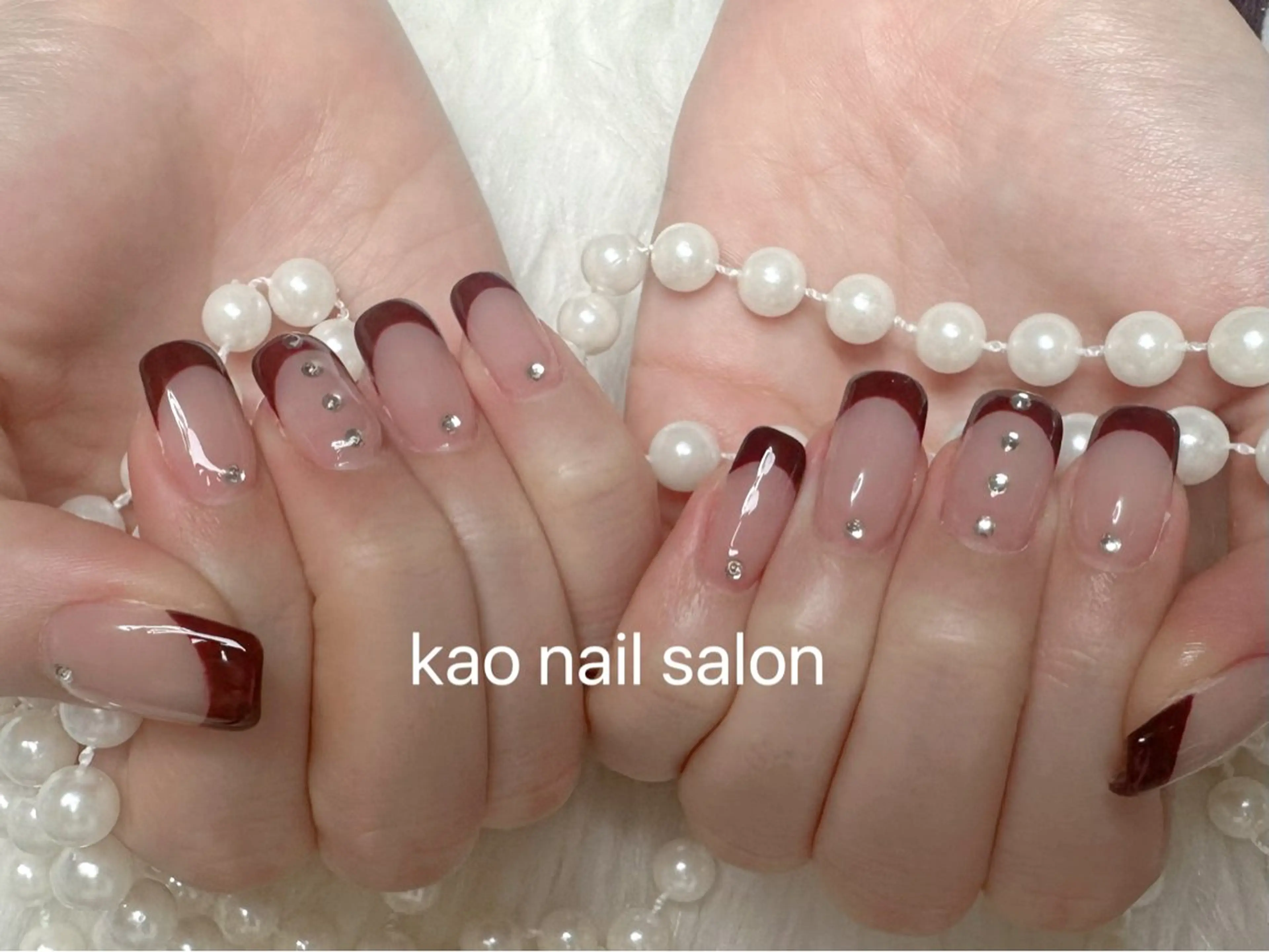ネイル ハンドネイル kao nail マグネット/長さだしのネイルデザイン