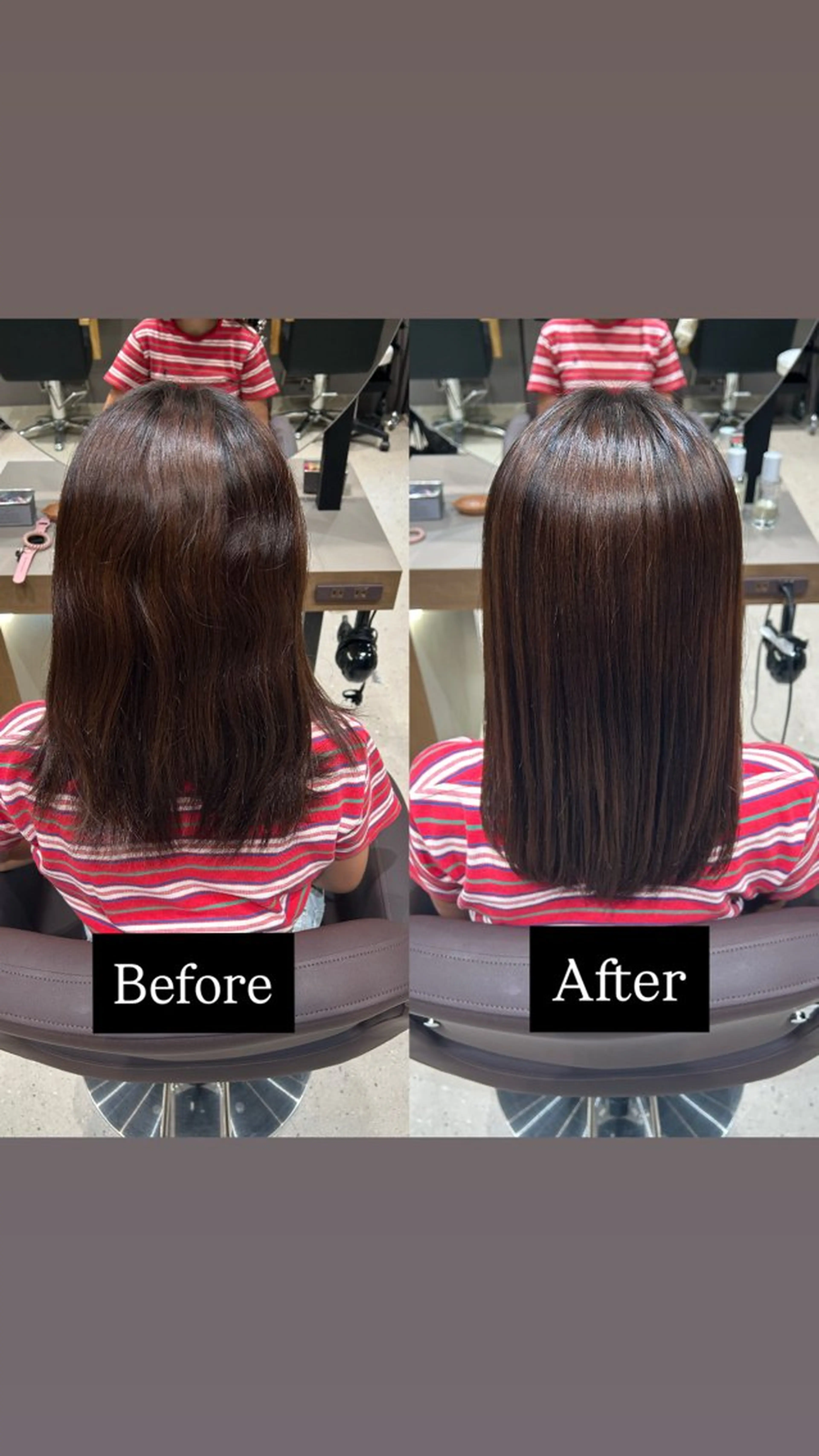 セミロング 縮毛矯正 ☀️柏木 ほのか☀️のヘアスタイル