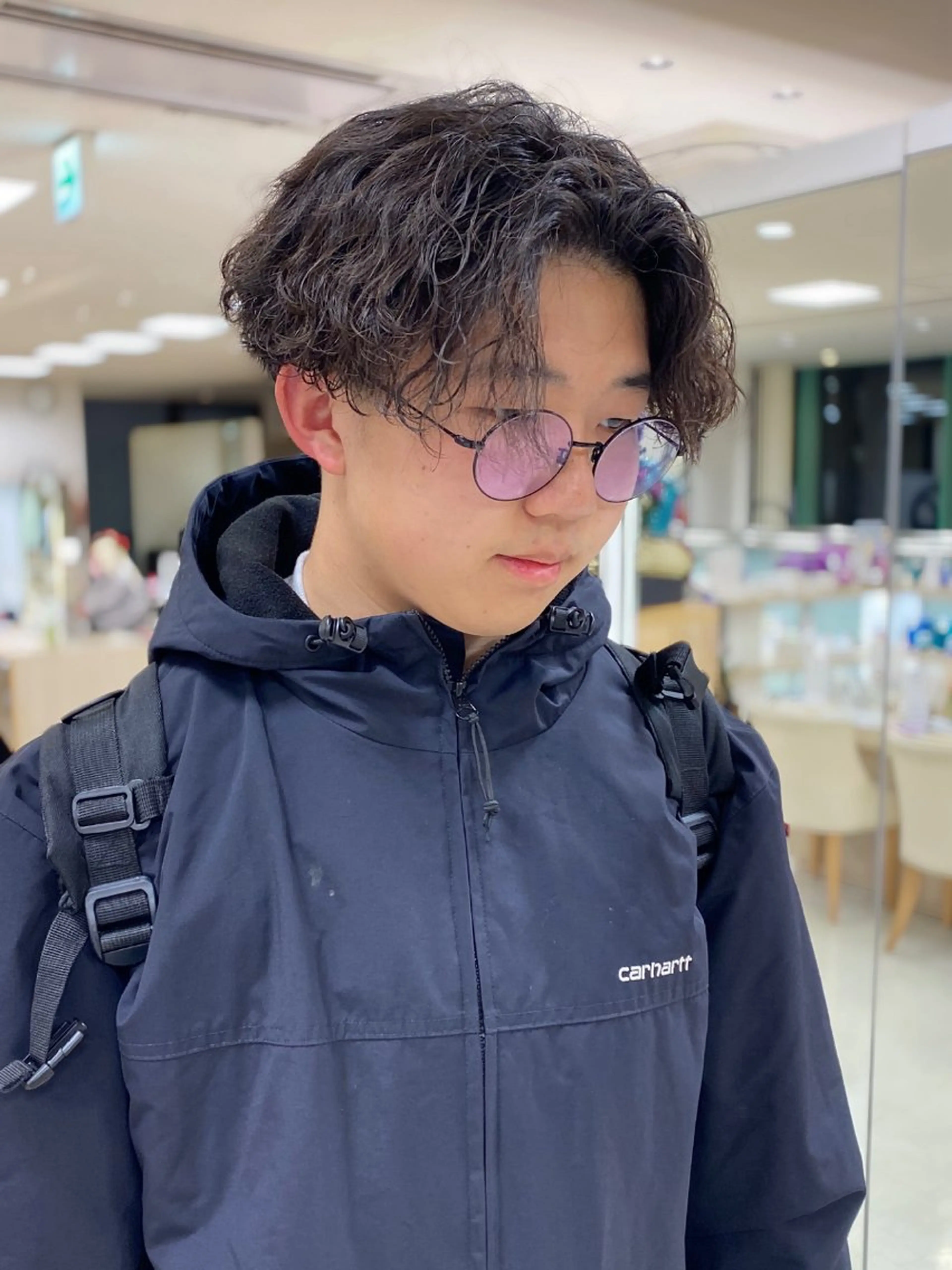 ミディアム パーマ ミディアムパーマ ニュアンスパーマ 銀座/ハイライト特化 🌿ブリーチ/片山のヘアスタイル