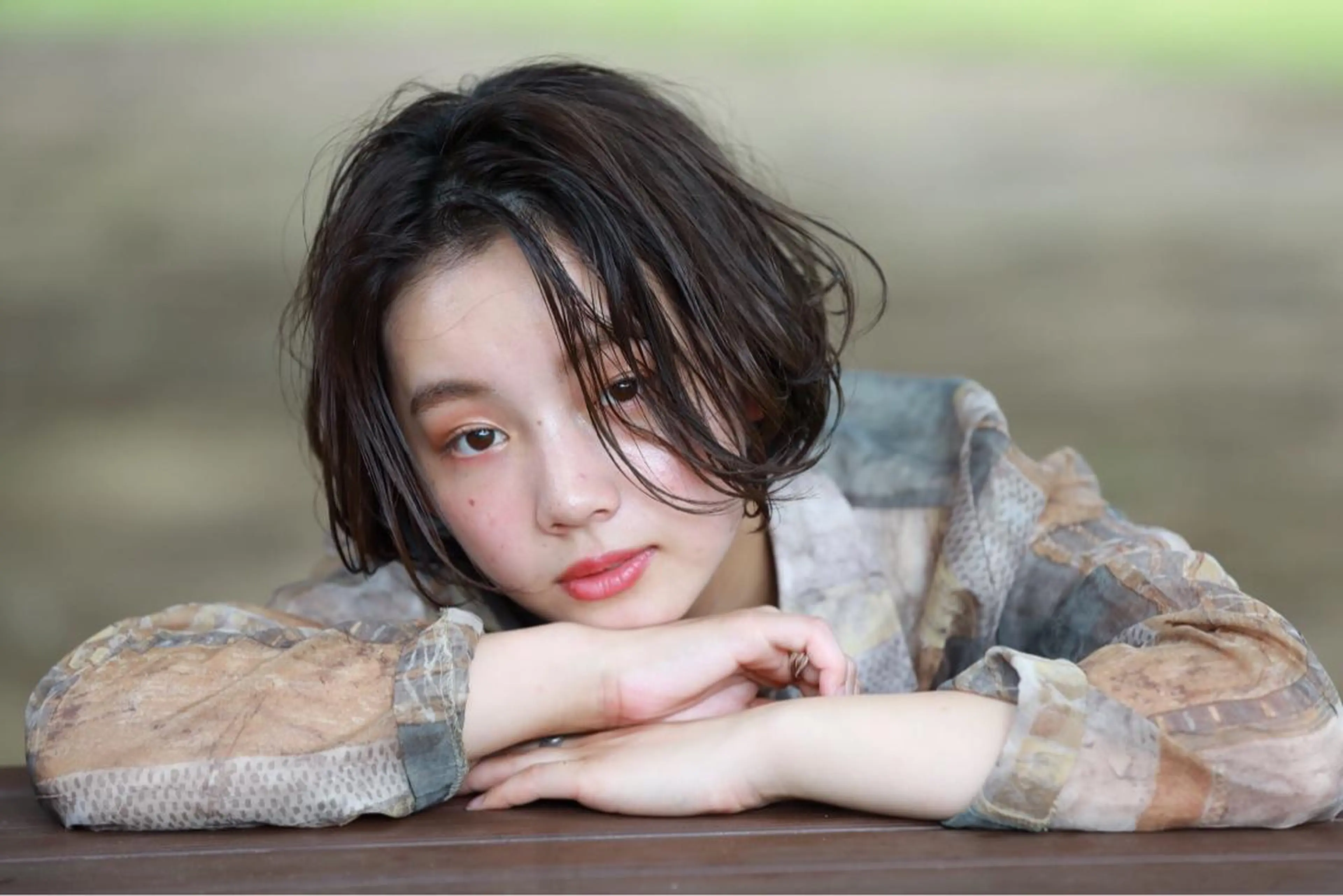 ミディアム カラー パーマ 💘透明感カラー💘 沖本 将宏のヘアスタイル