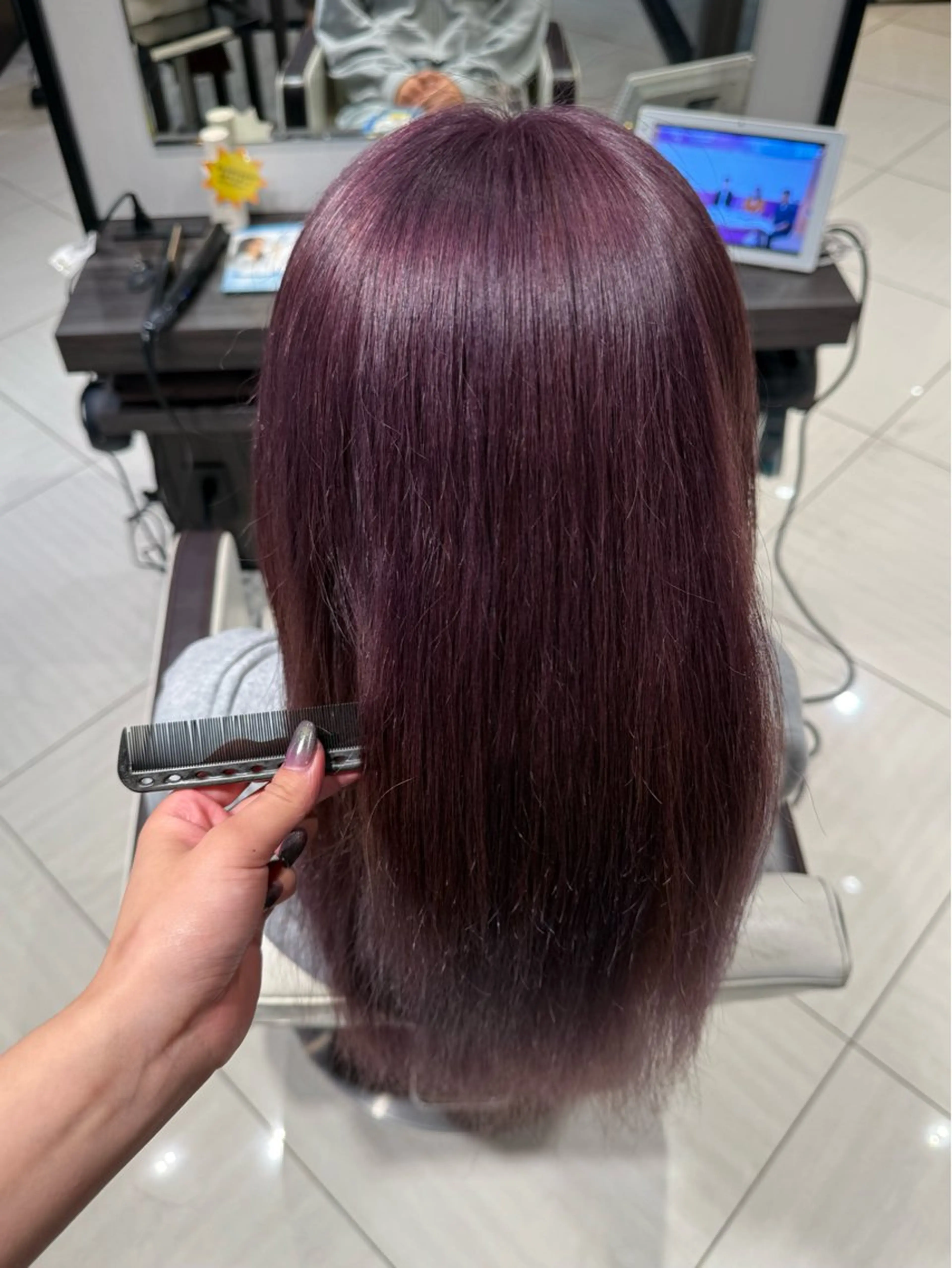 ロング カラー ヘアカラー Harris　表参道・外苑前・青山　表参道本店所属・艶カラー/ハイトーン /アレンジ/meiのヘアスタイル