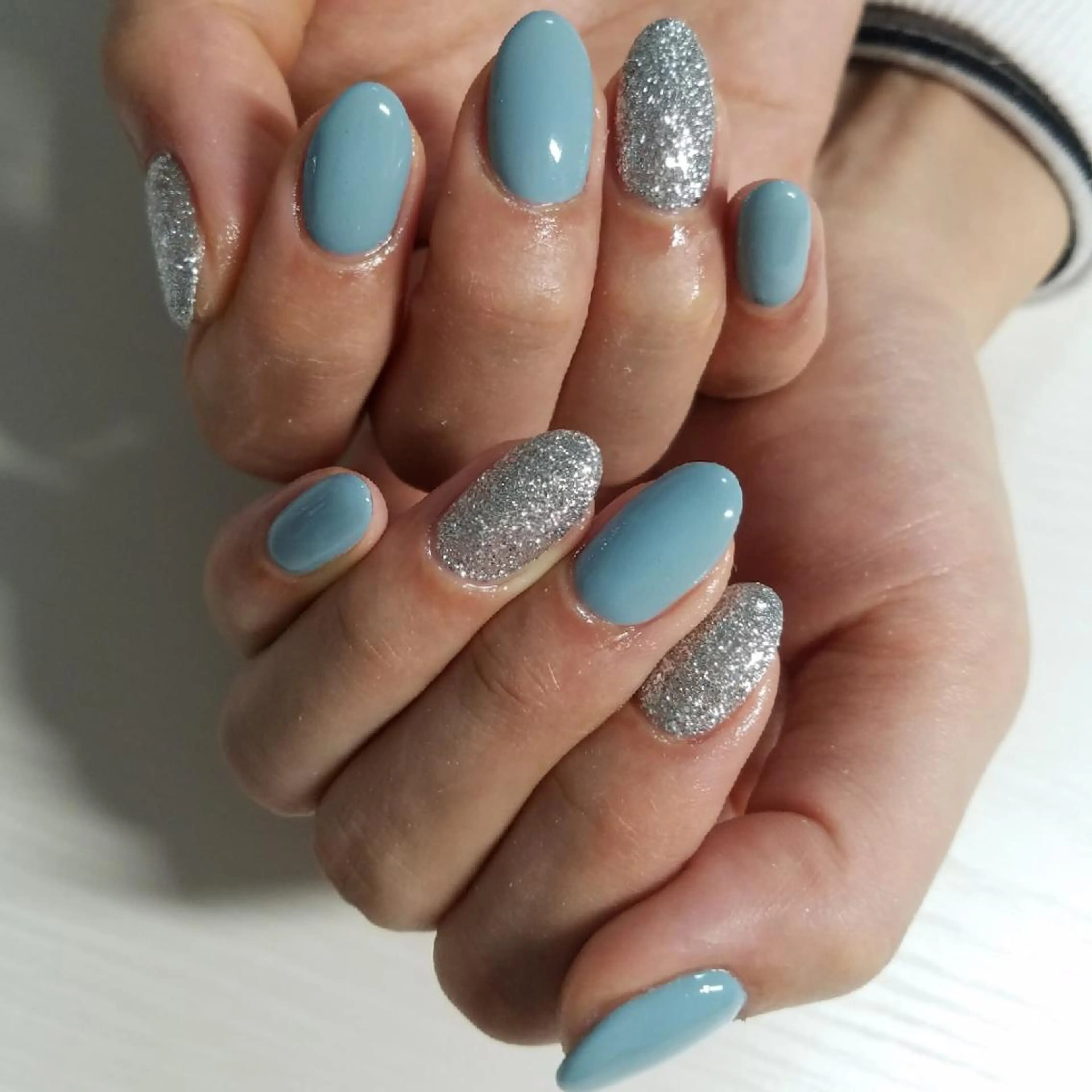 ネイル ブルー ワンカラーネイル   MAKI NAILのネイルデザイン
