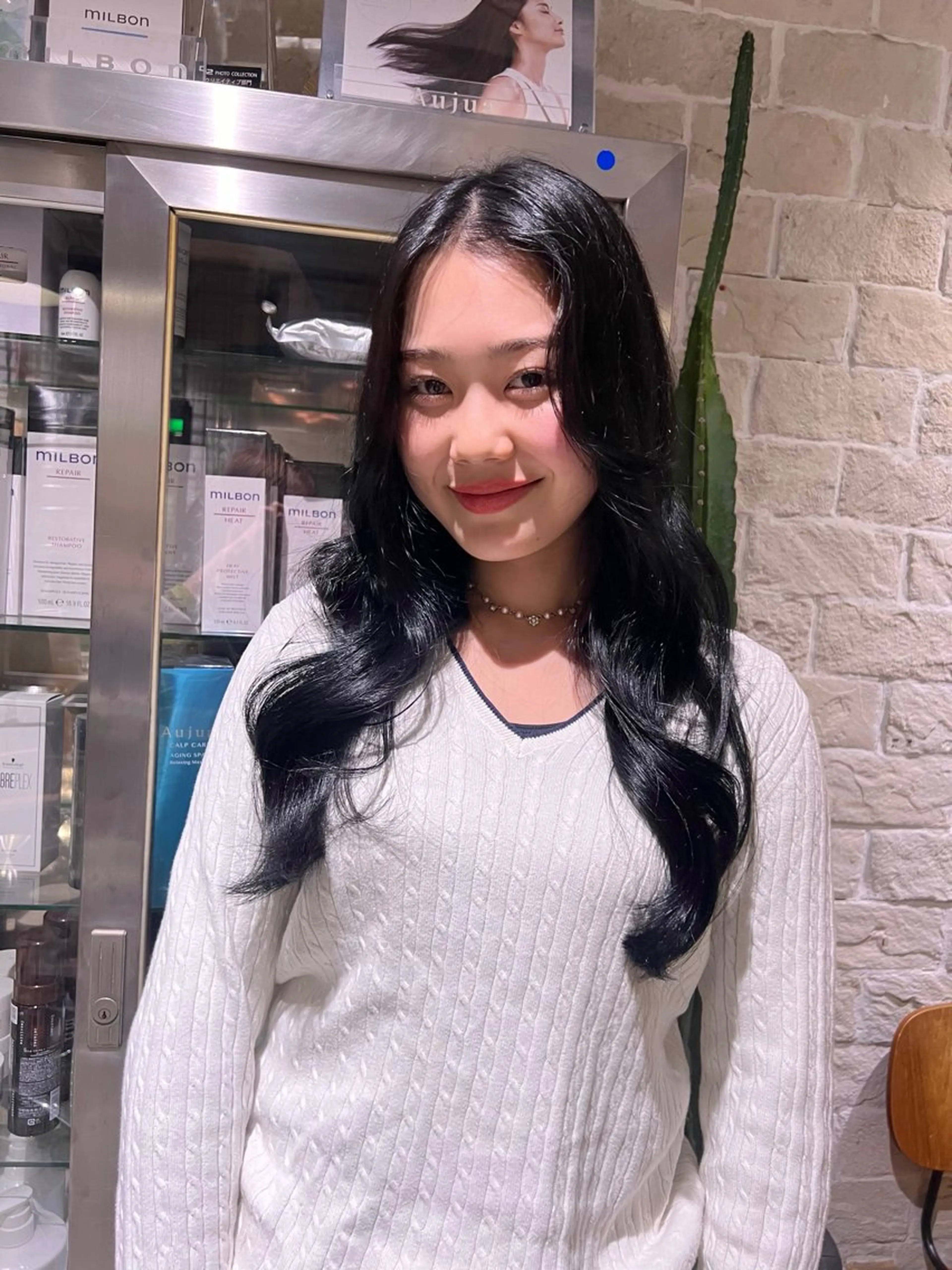 セミロング カラー カット ヘアカラー AYANE 韓国ヘア /レイヤーカットのヘアスタイル