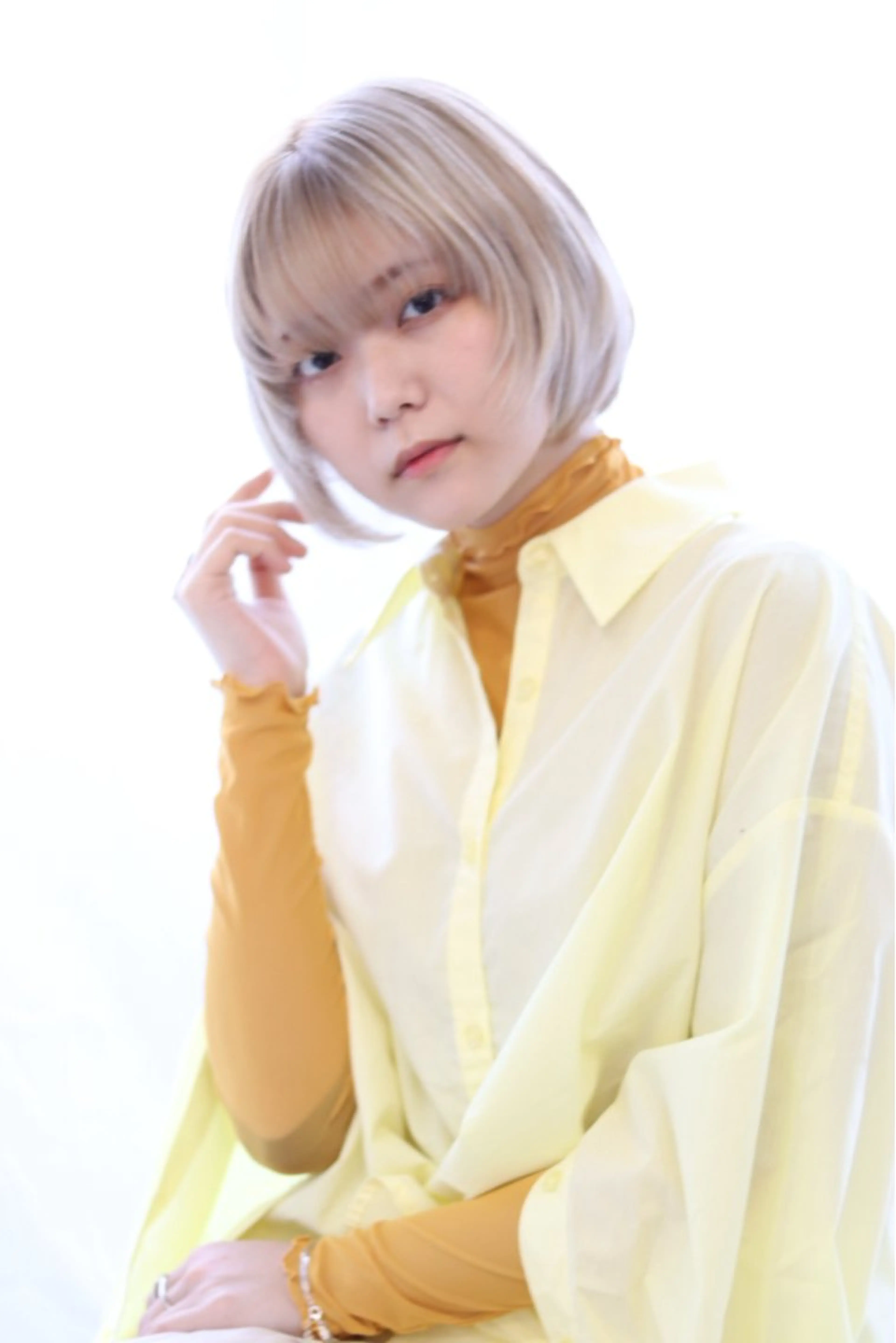 木津奈保子💚 ｶｯﾄﾓﾃﾞﾙ募集のヘアスタイル