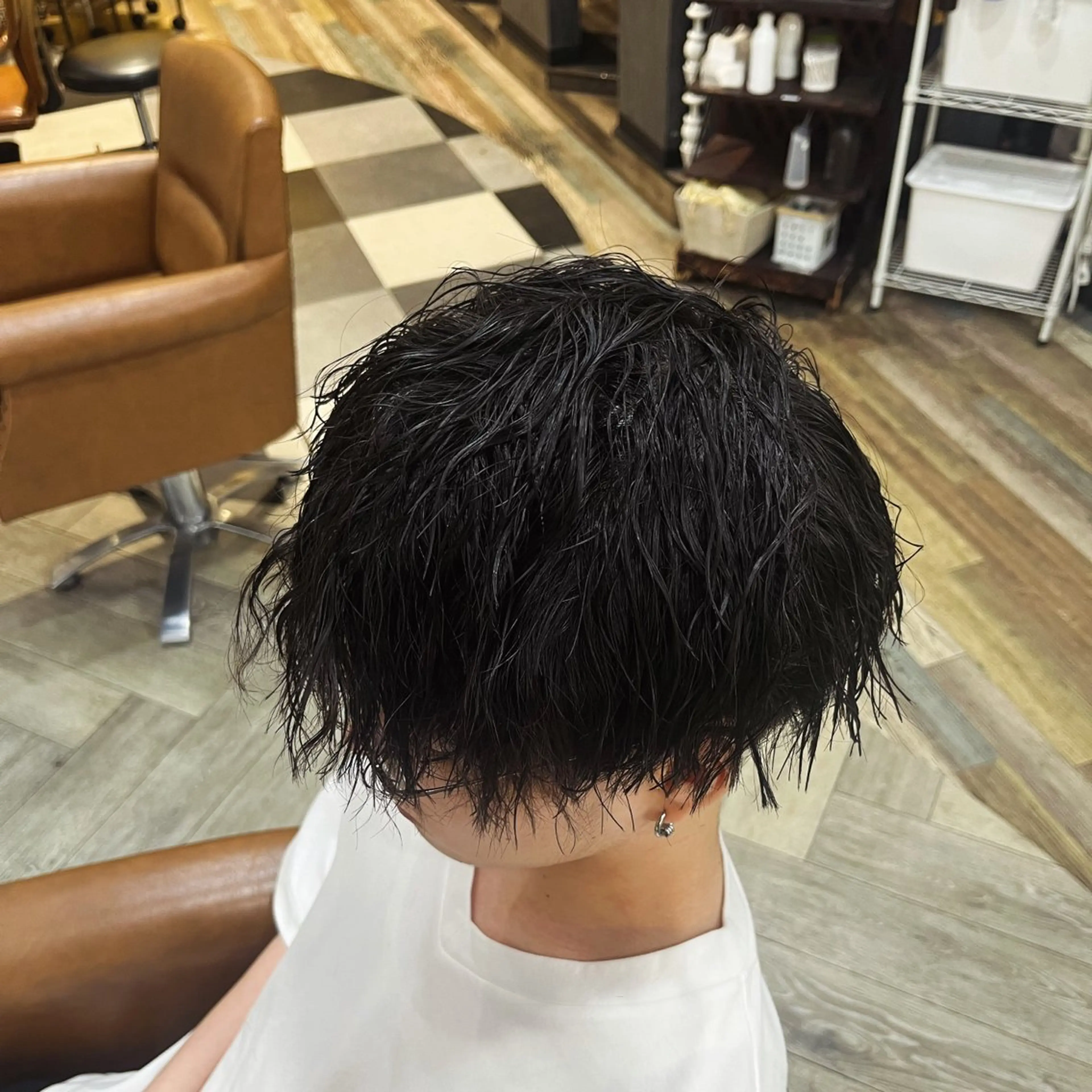 パーマ メンズ 山本 咲貴のヘアスタイル