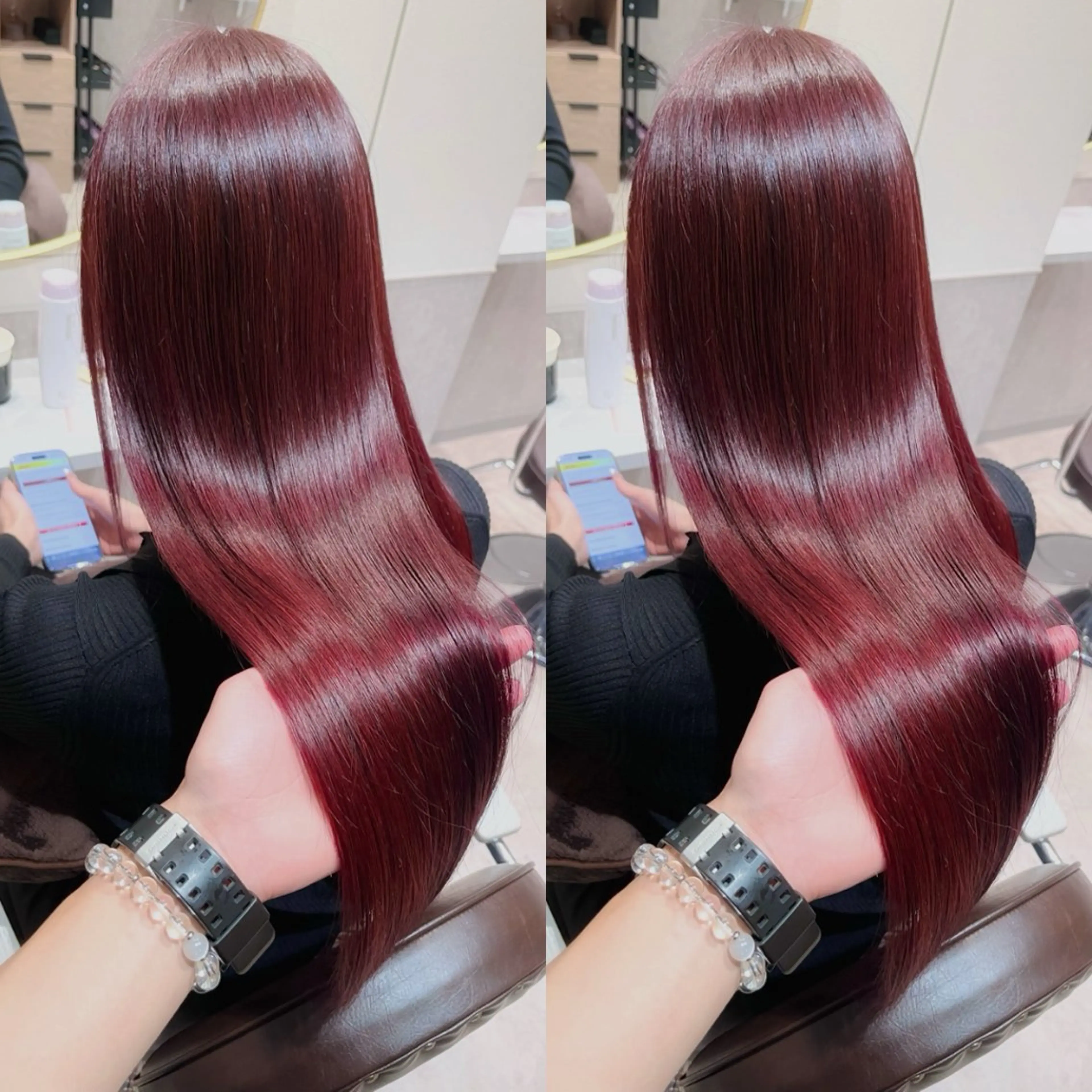 ロング カット ヘアカラー トリートメント 銀座⭐️髪質改善⭐️ 平中　留生のヘアスタイル